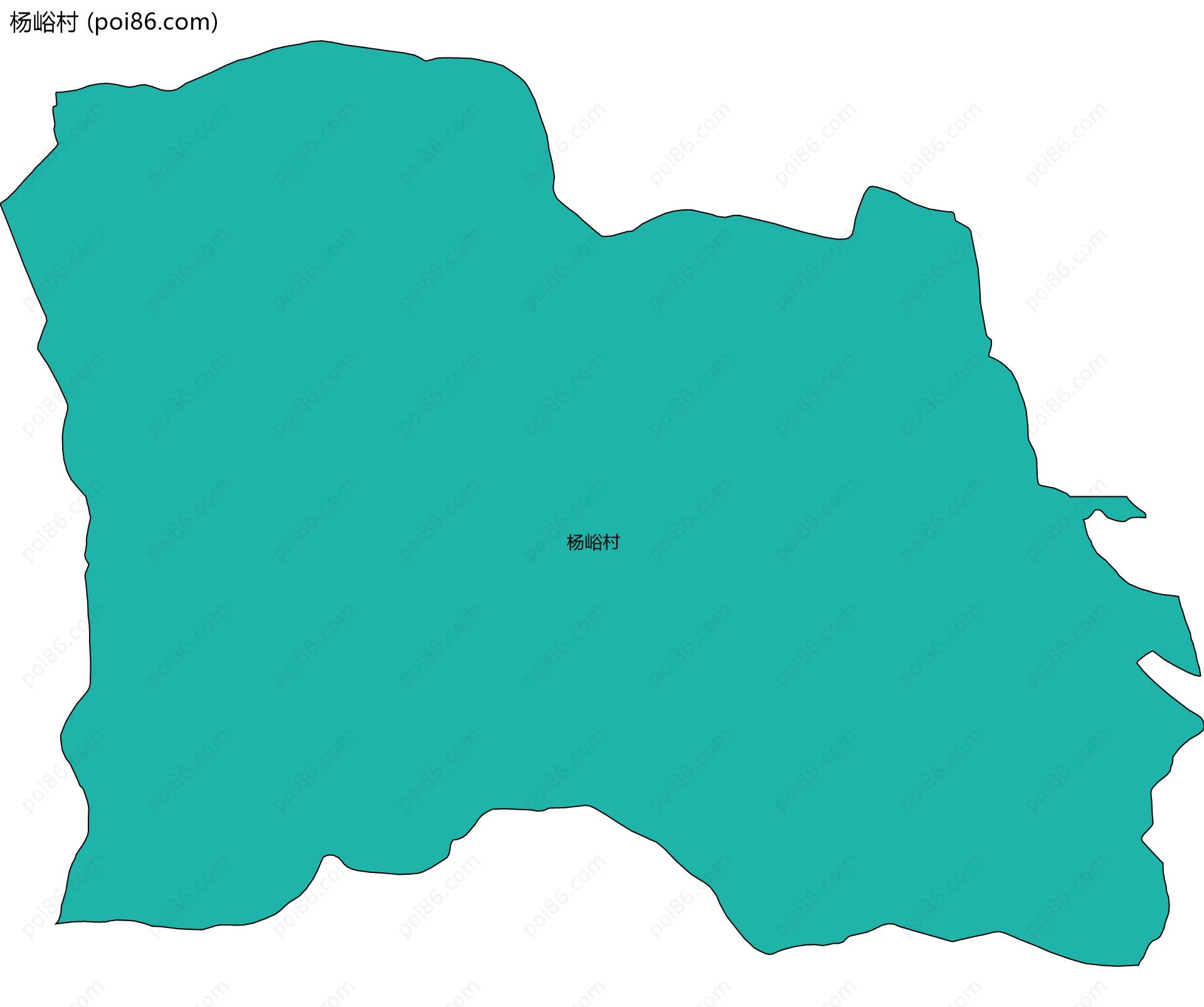 杨峪村边界地图