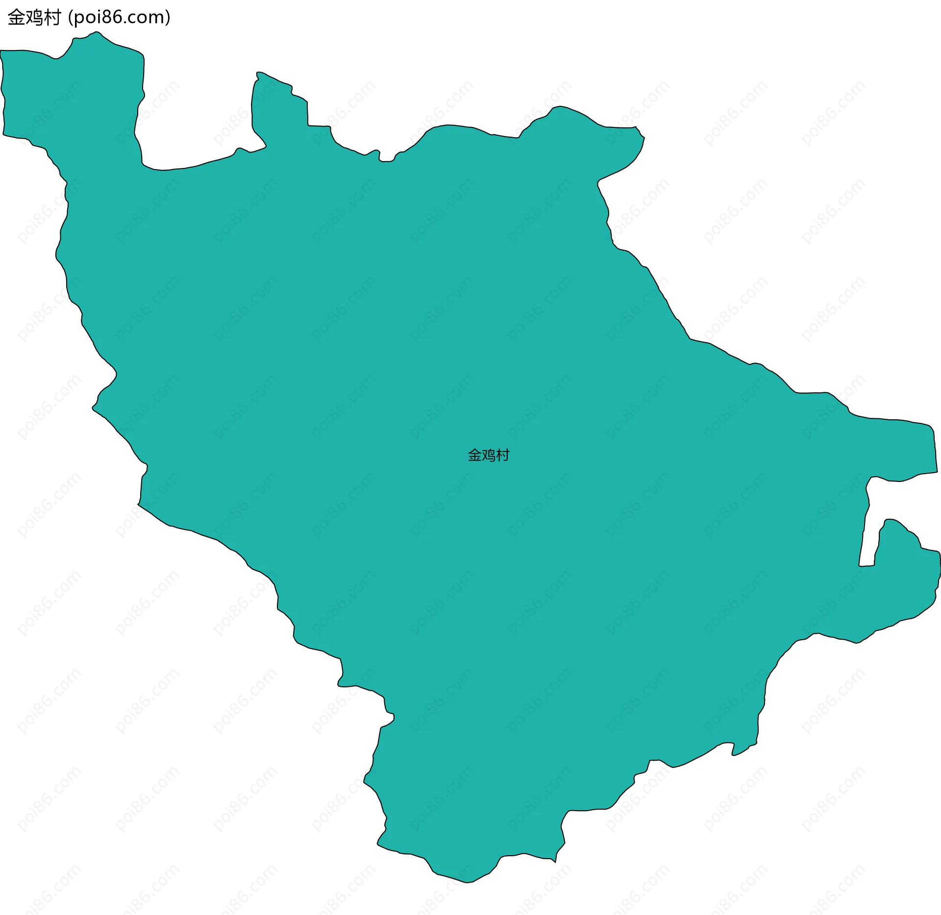 金鸡村边界地图