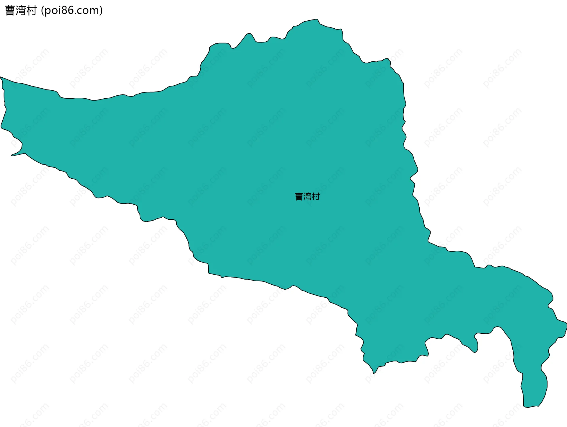 曹湾村边界地图