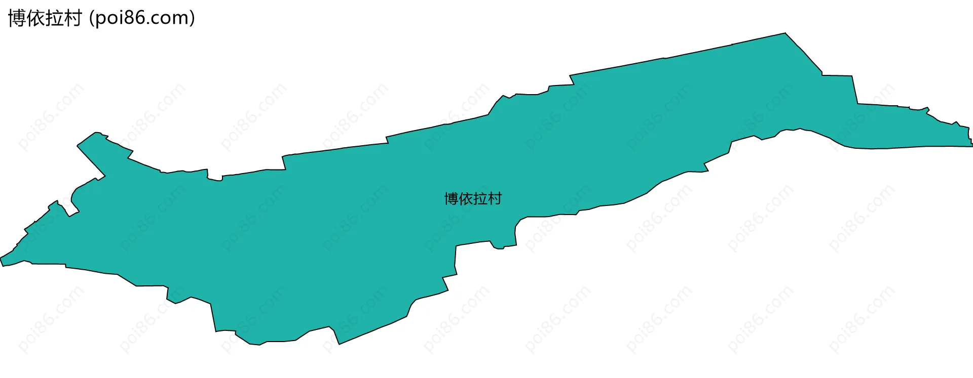 博依拉村边界地图