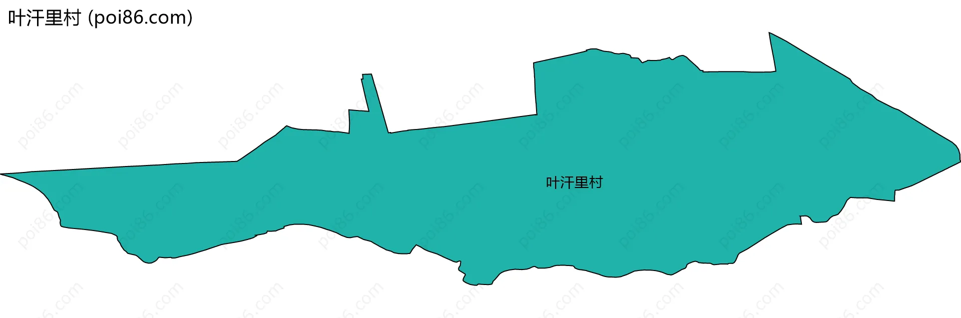 叶汗里村边界地图