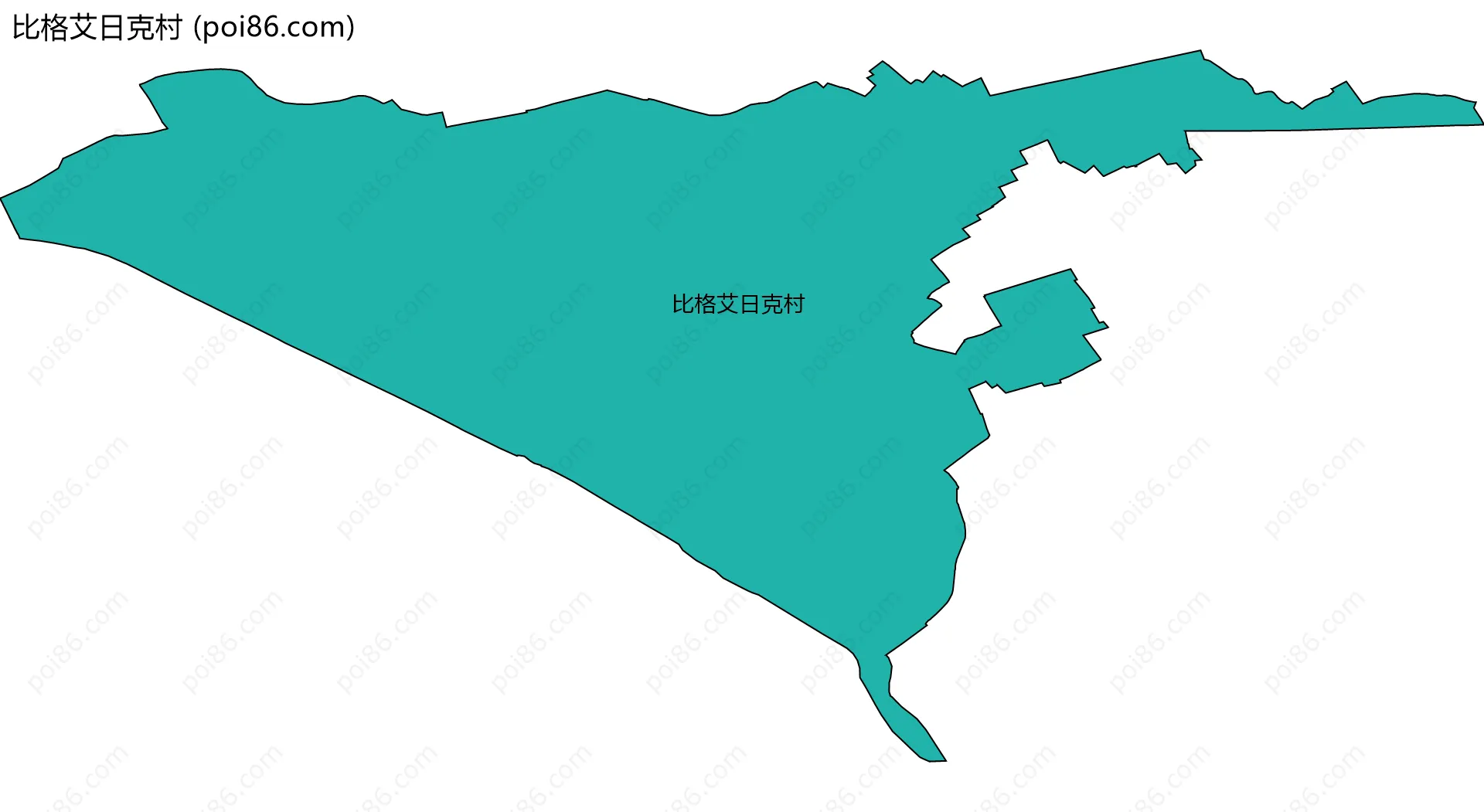 比格艾日克村边界地图