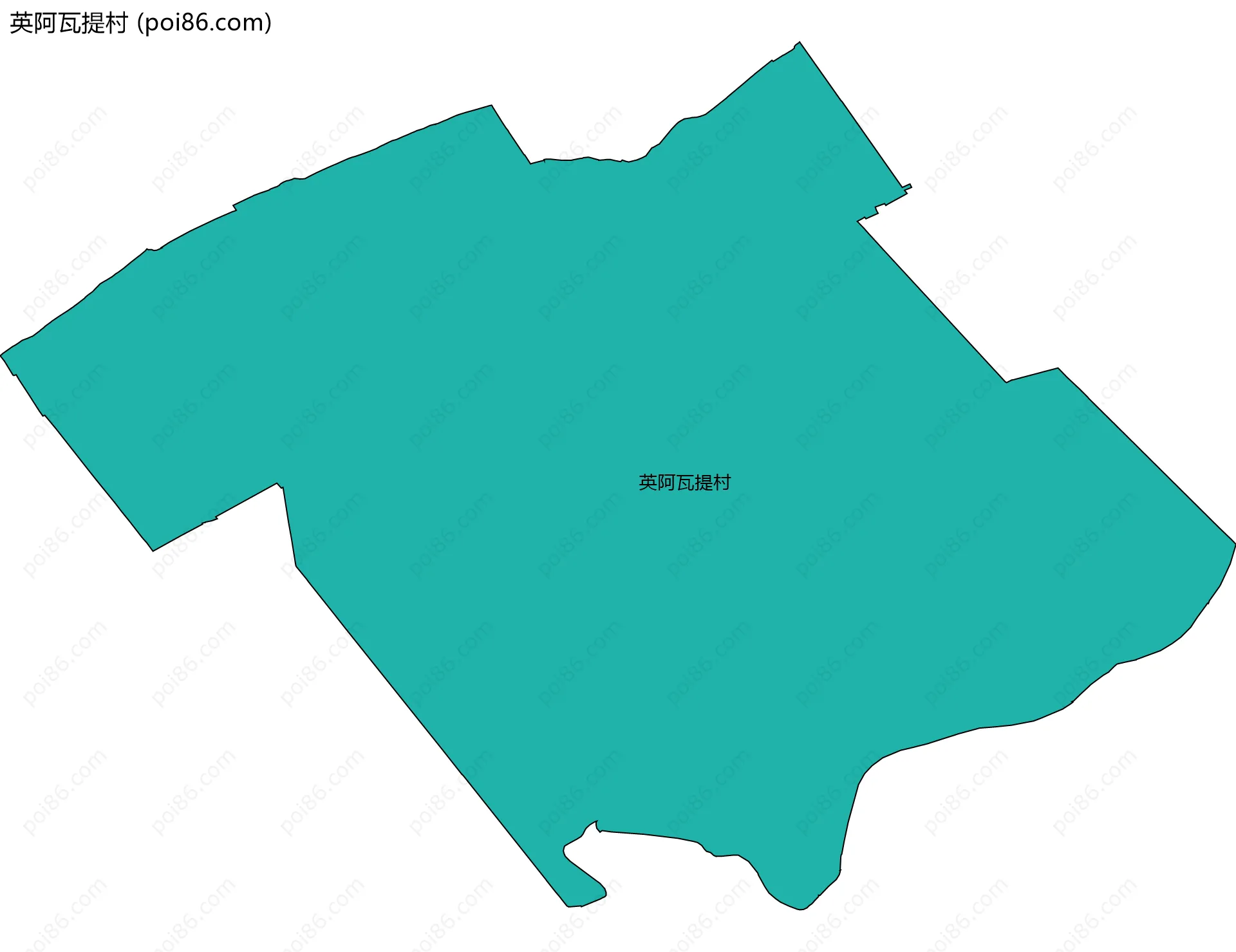 英阿瓦提村边界地图