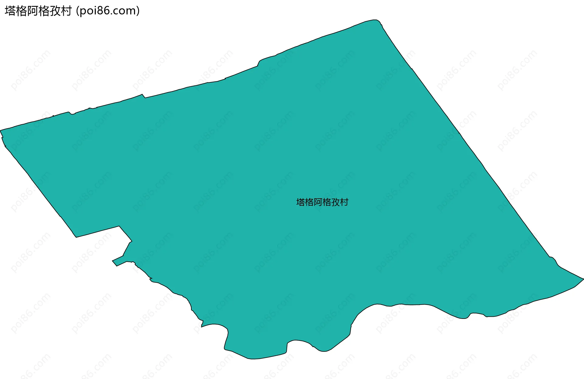塔格阿格孜村边界地图