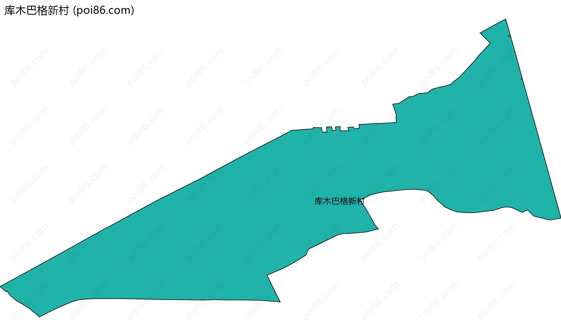 库木巴格新村边界地图