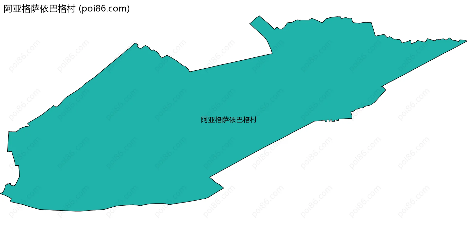 阿亚格萨依巴格村边界地图