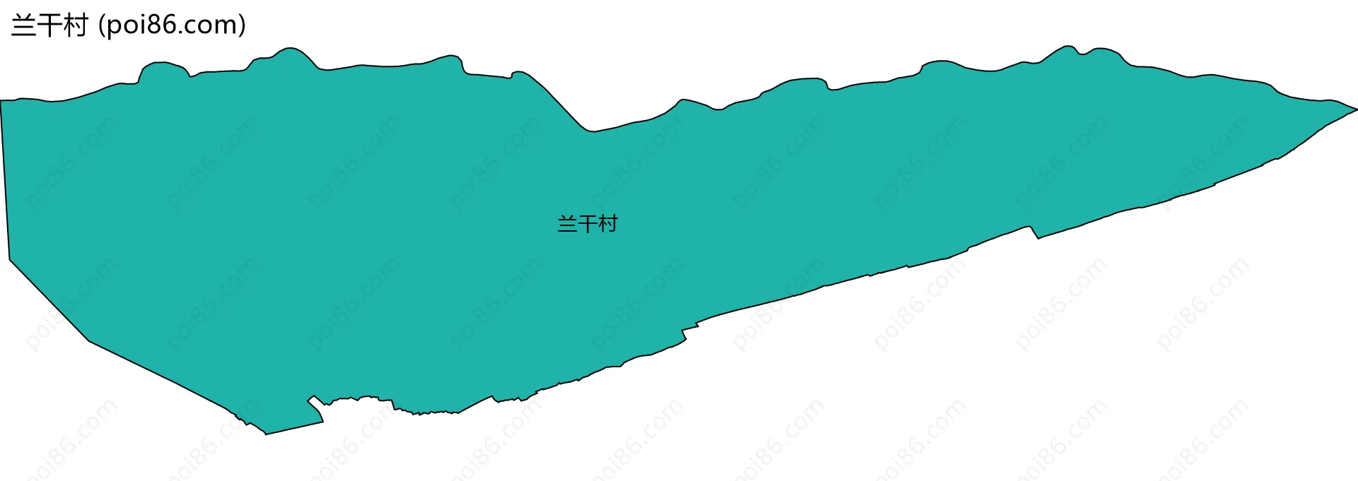 兰干村边界地图