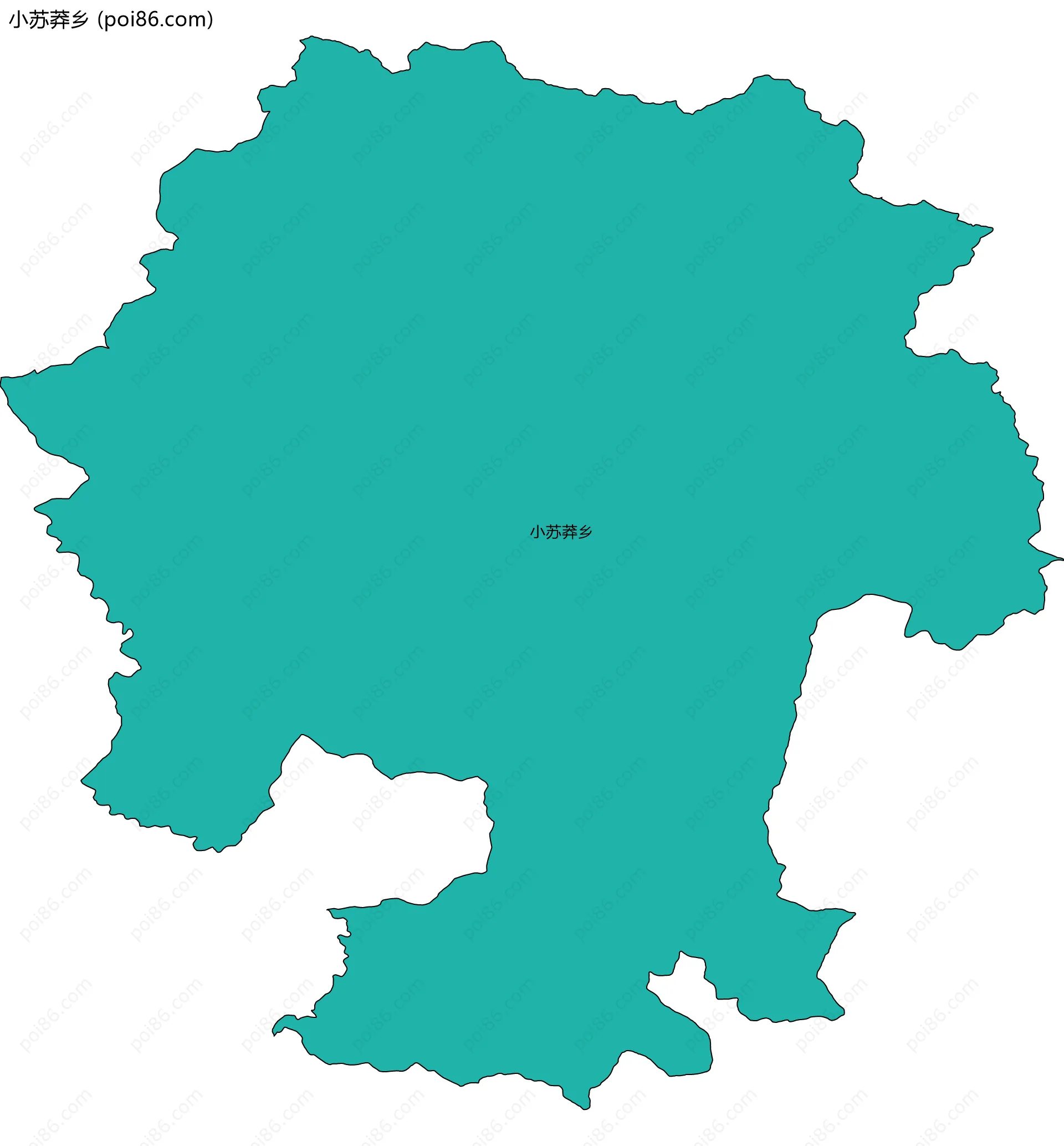 小苏莽乡边界地图