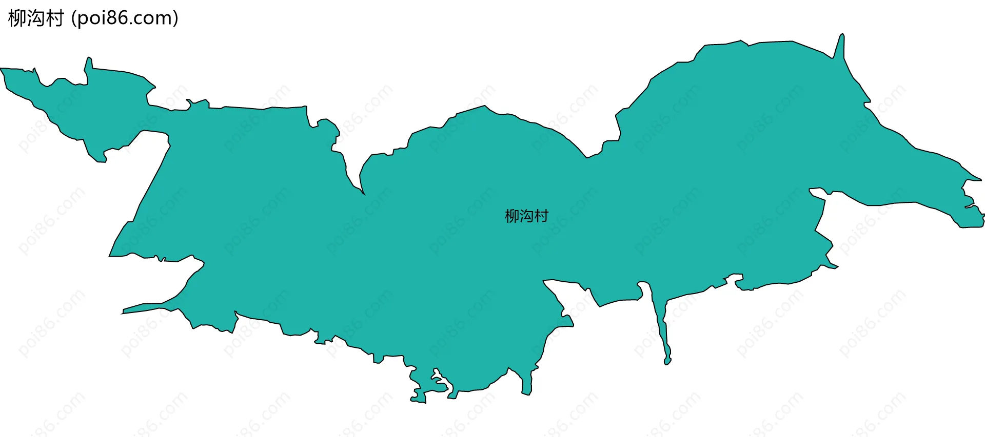 柳沟村边界地图