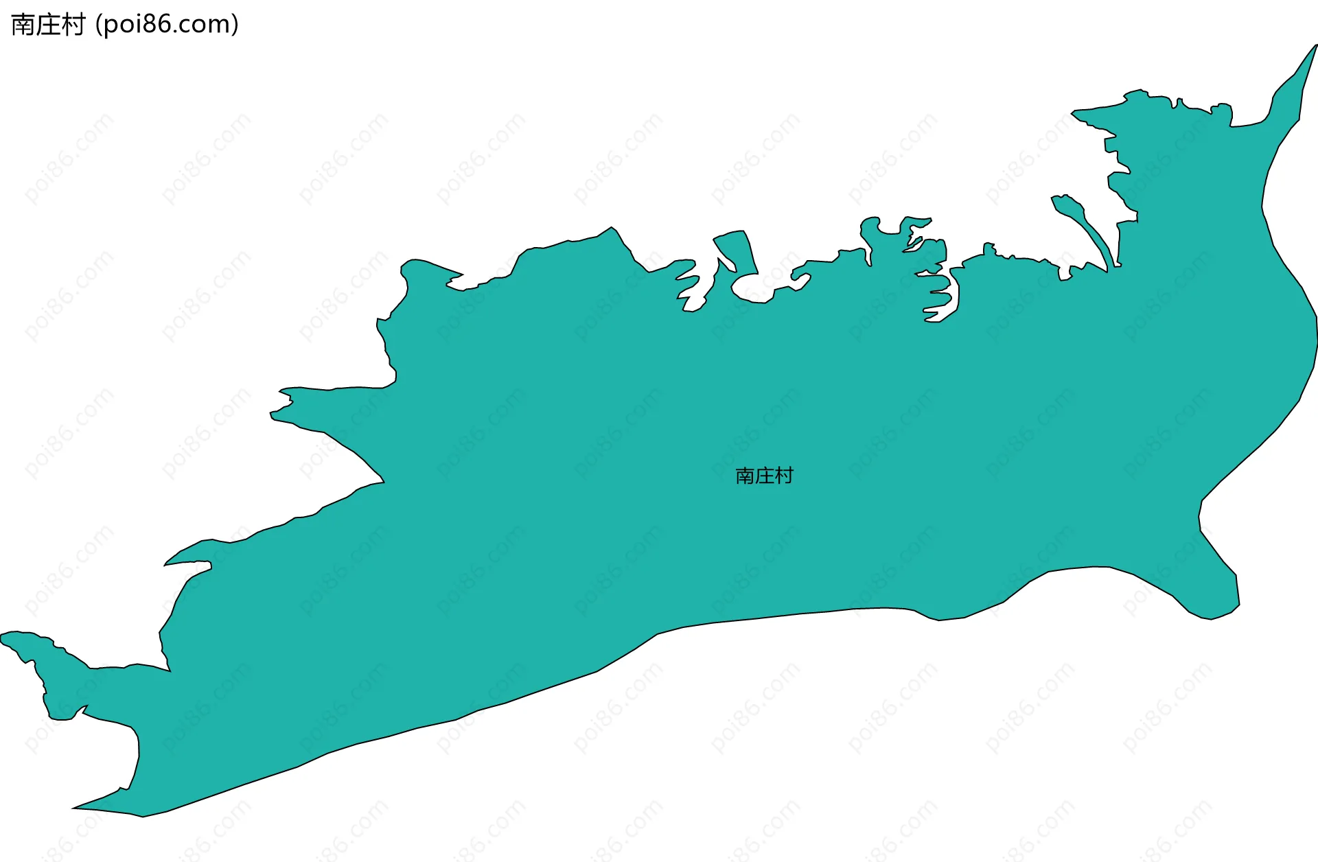 南庄村边界地图