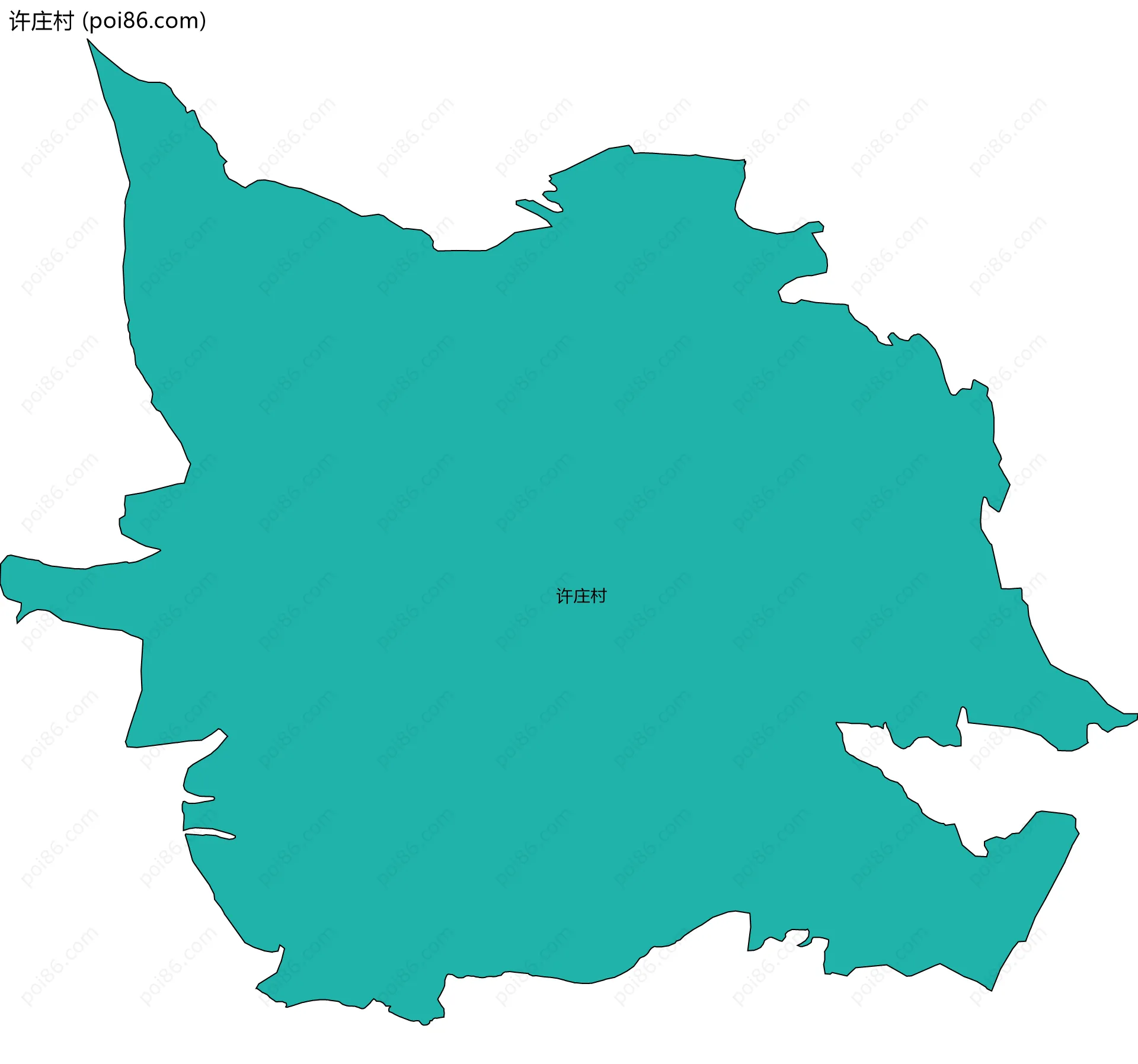 许庄村边界地图