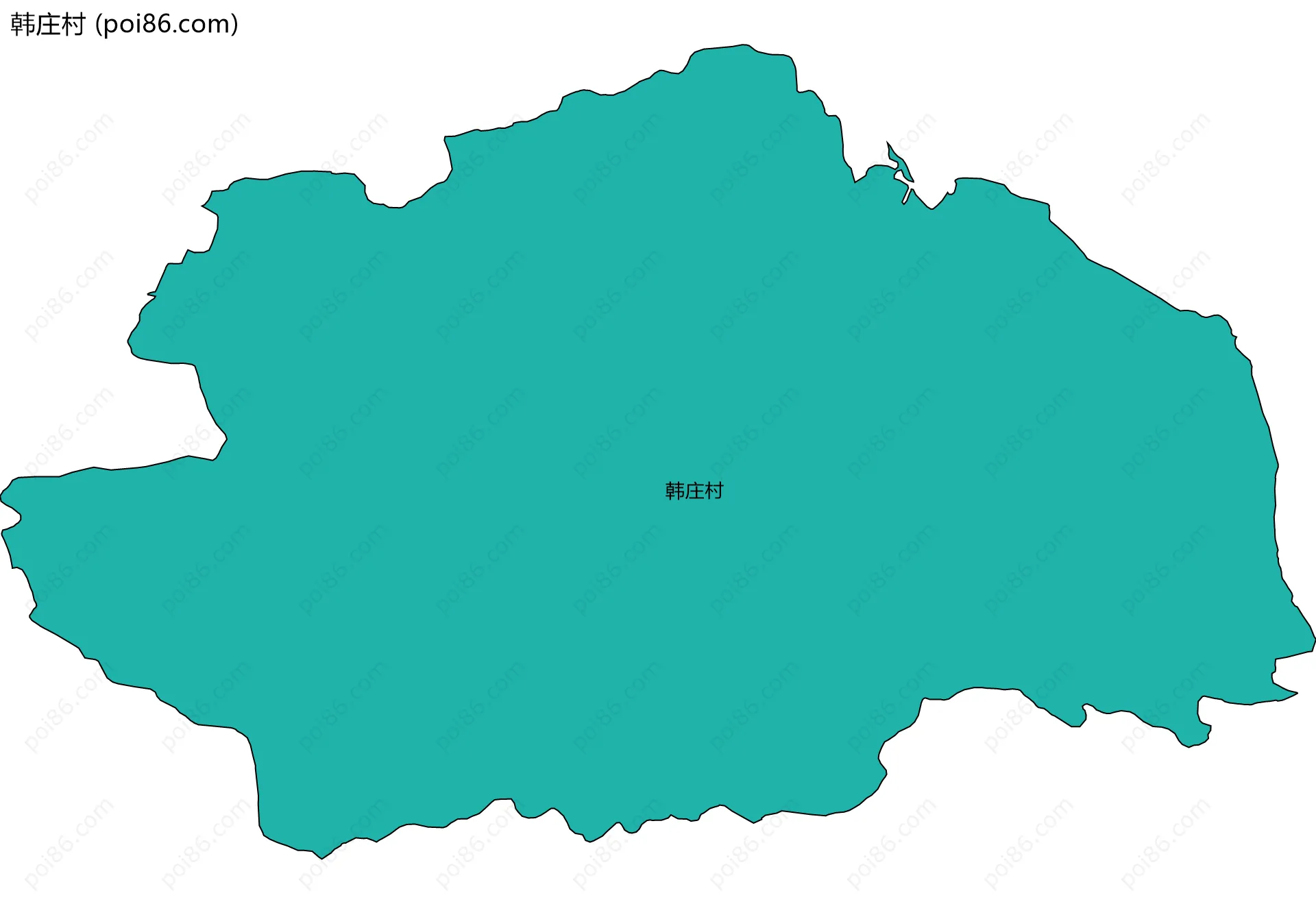 韩庄村边界地图