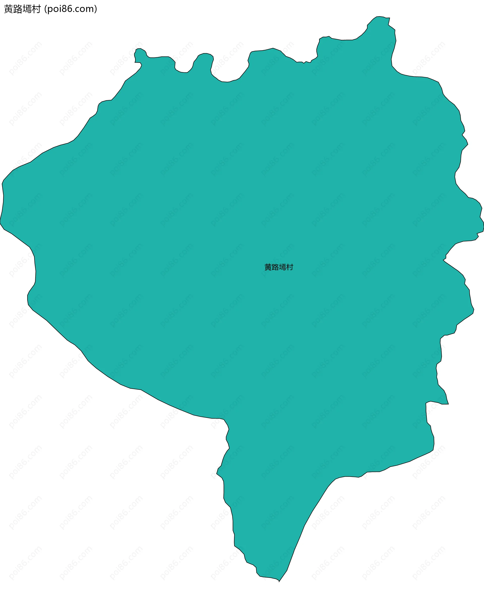 黄路墕村边界地图