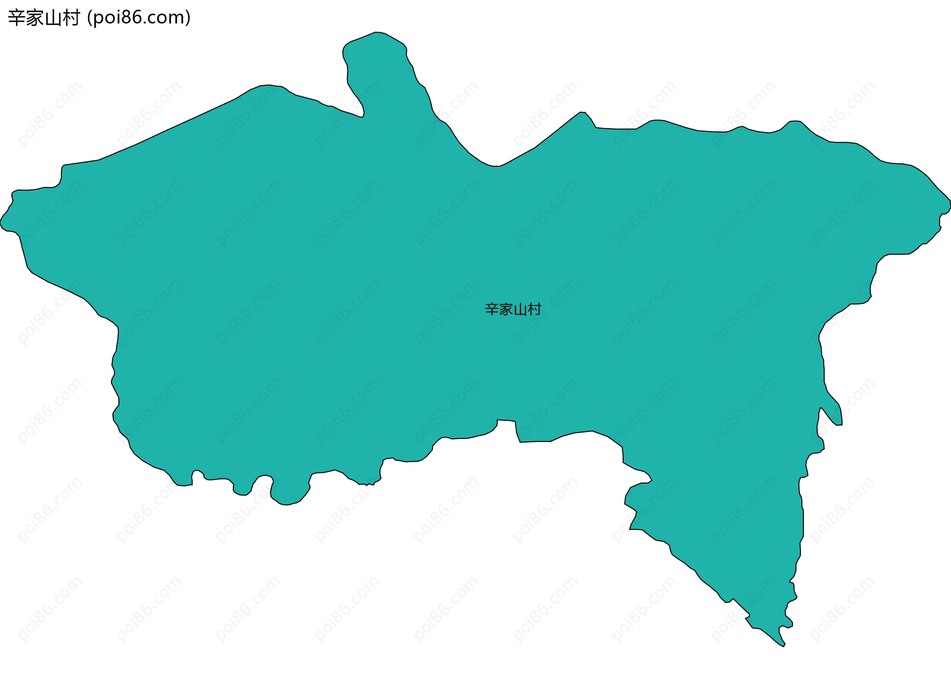 辛家山村边界地图