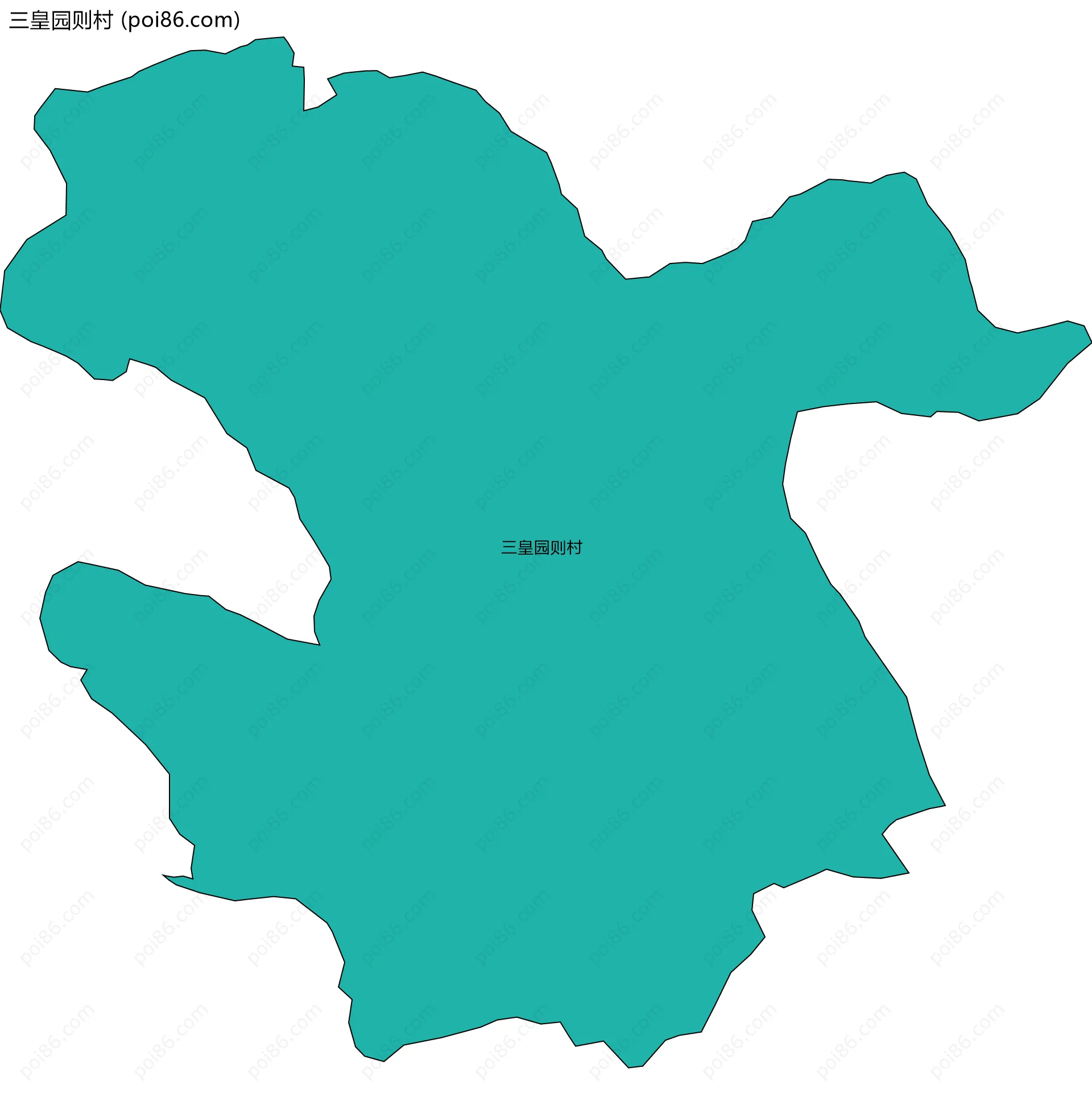 三皇园则村边界地图