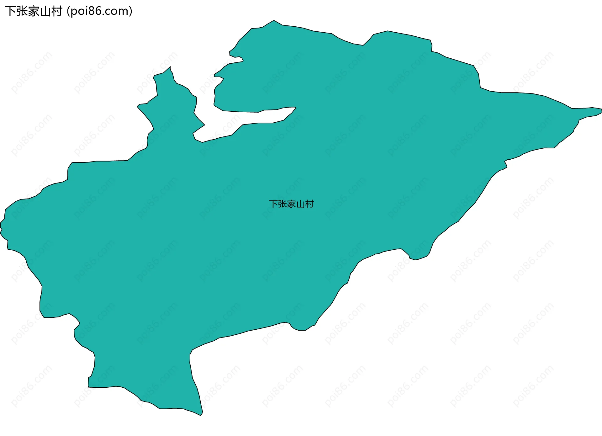 下张家山村边界地图