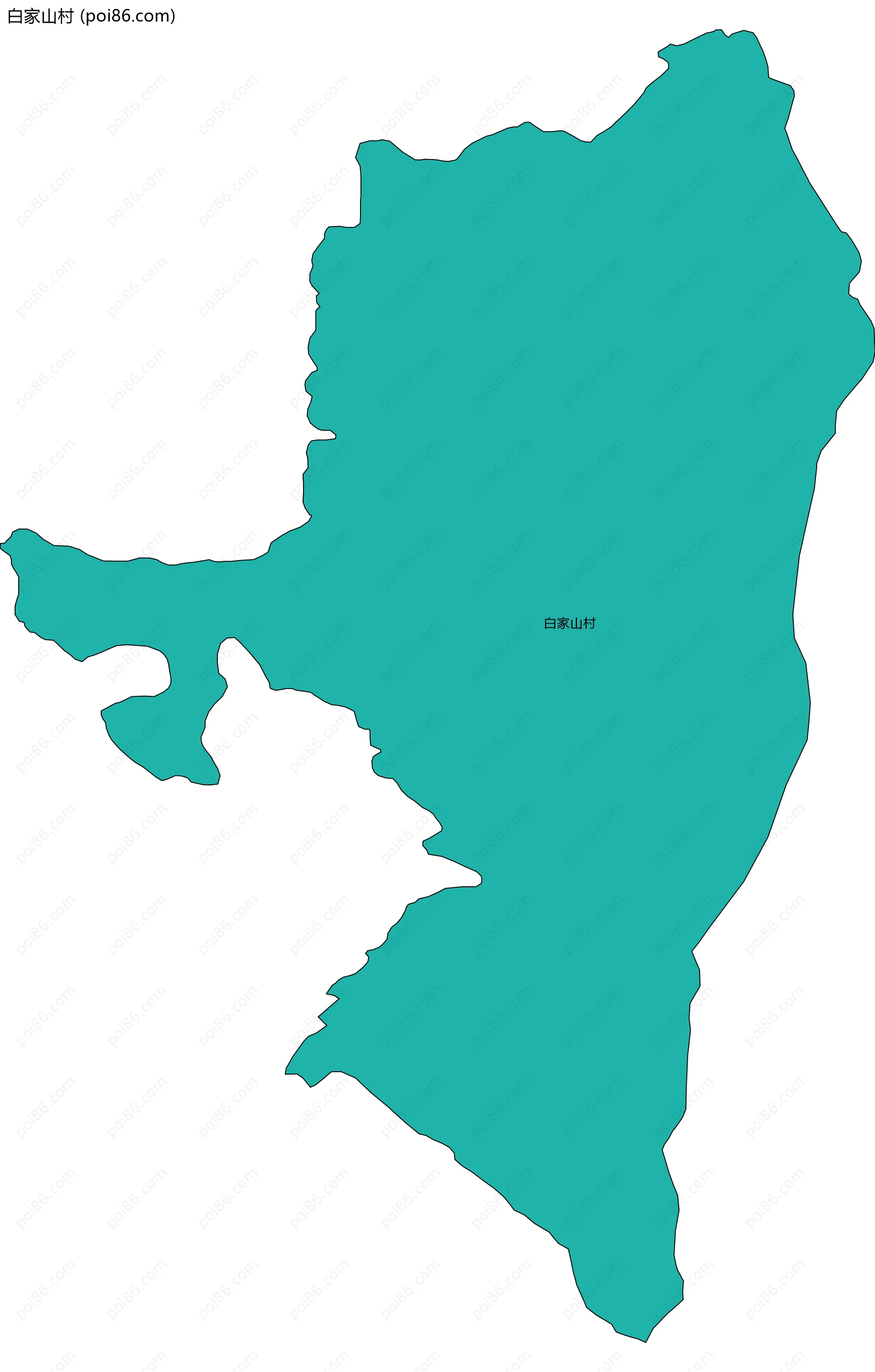 白家山村边界地图