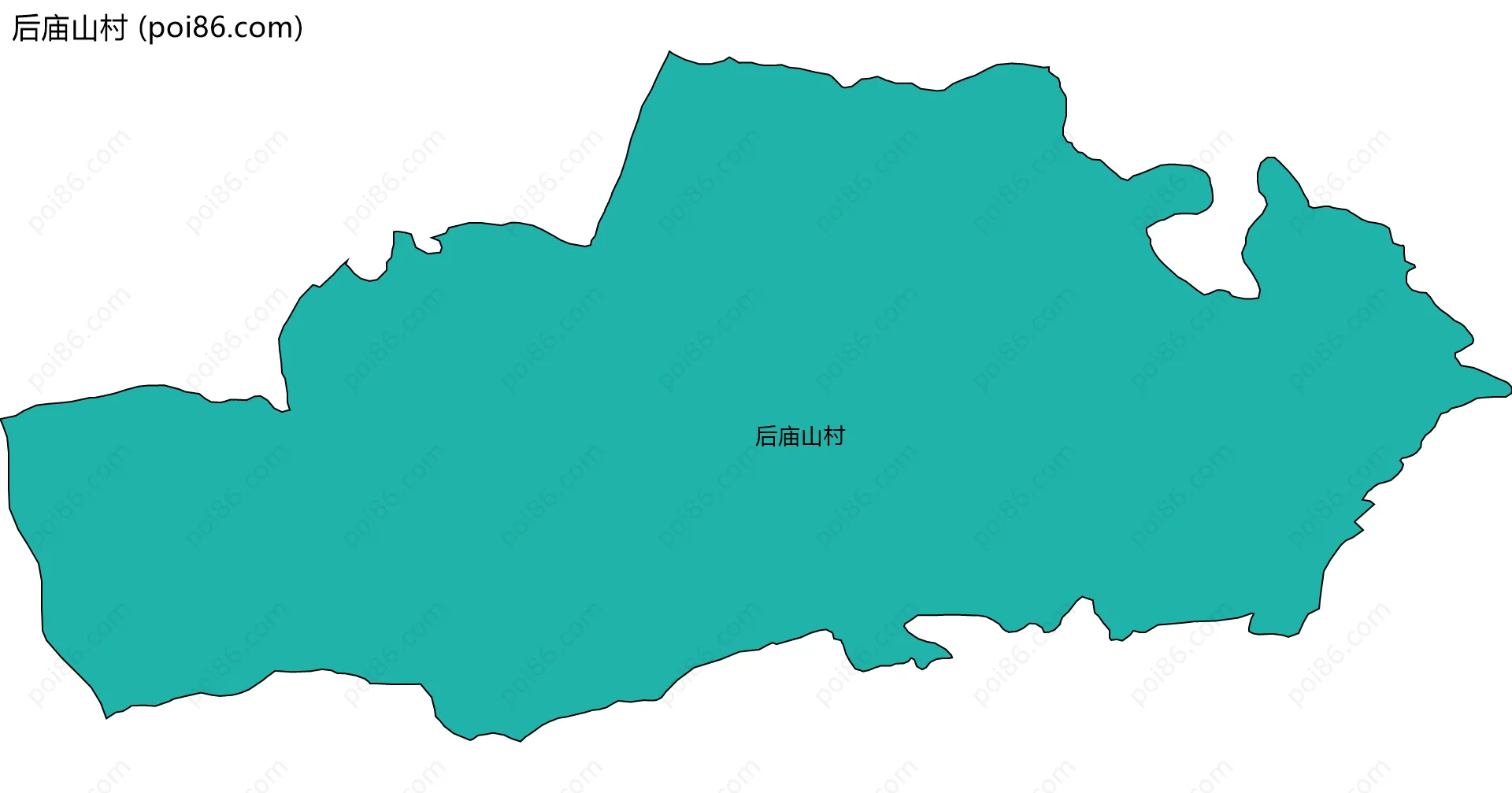 后庙山村边界地图