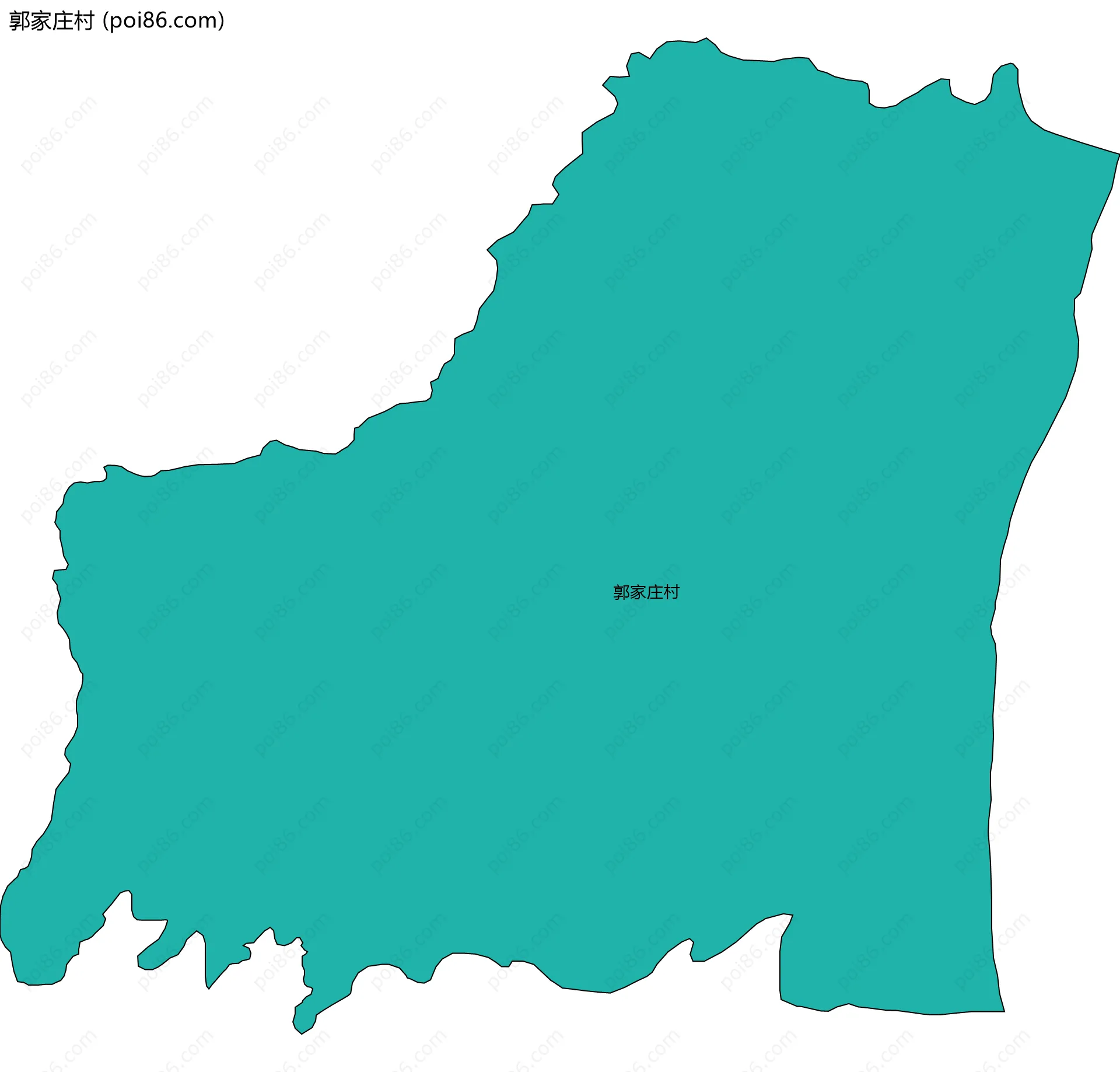 郭家庄村边界地图