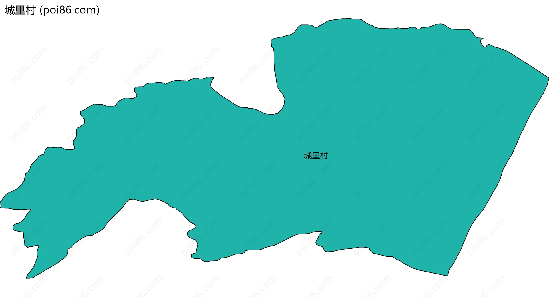 城里村边界地图