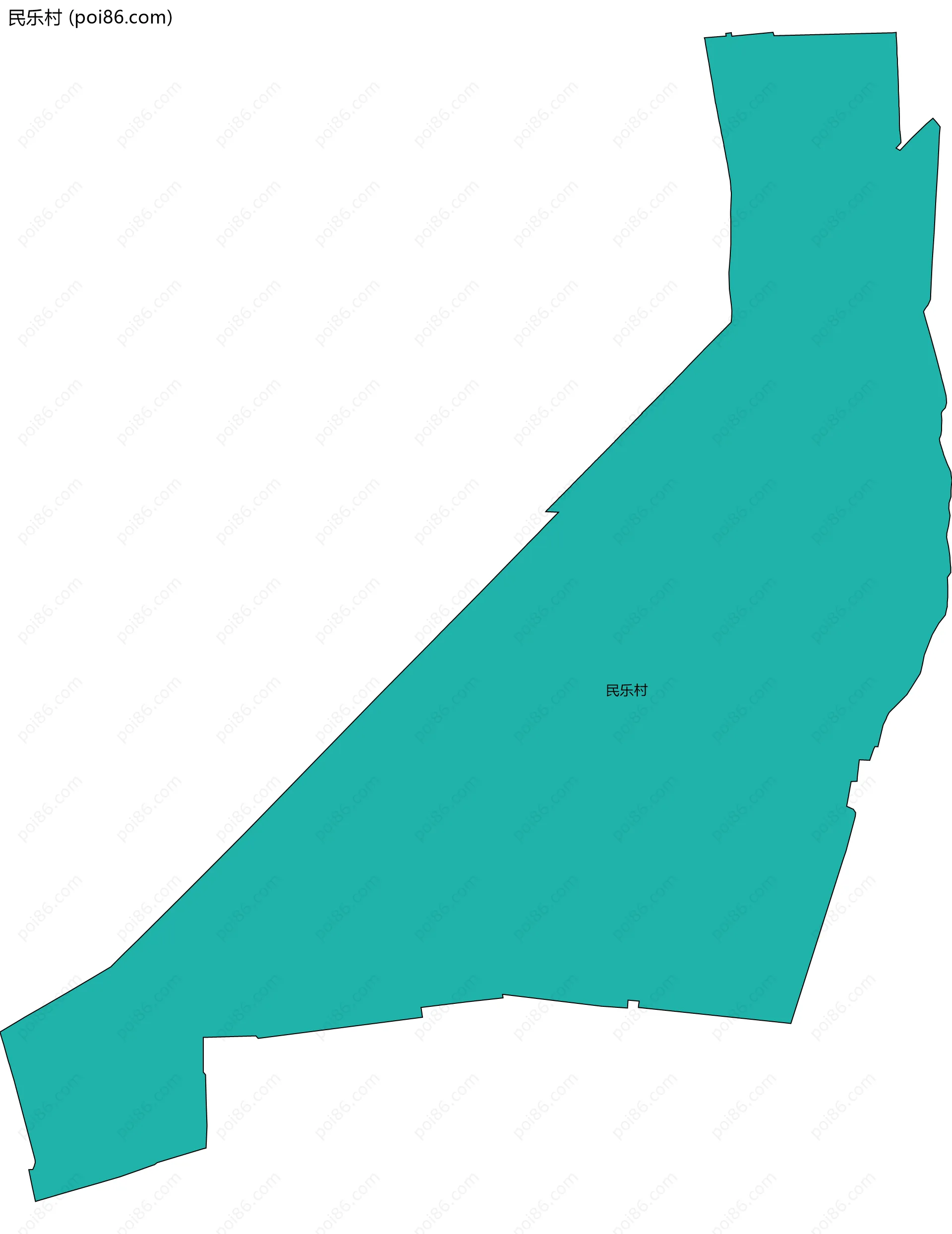 民乐村边界地图