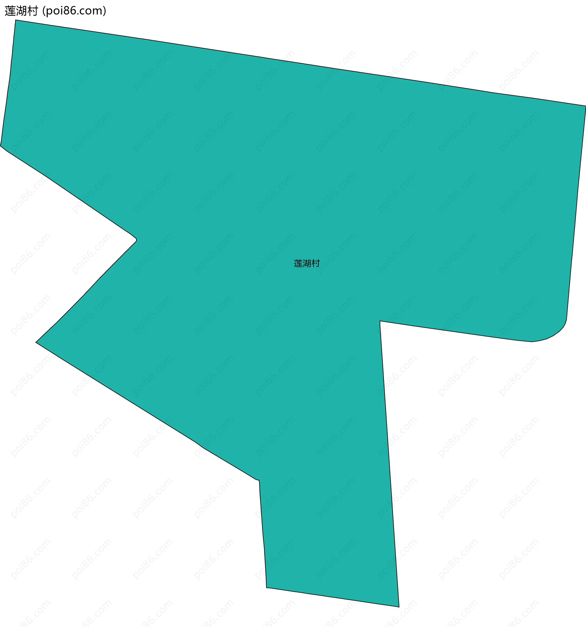 莲湖村边界地图