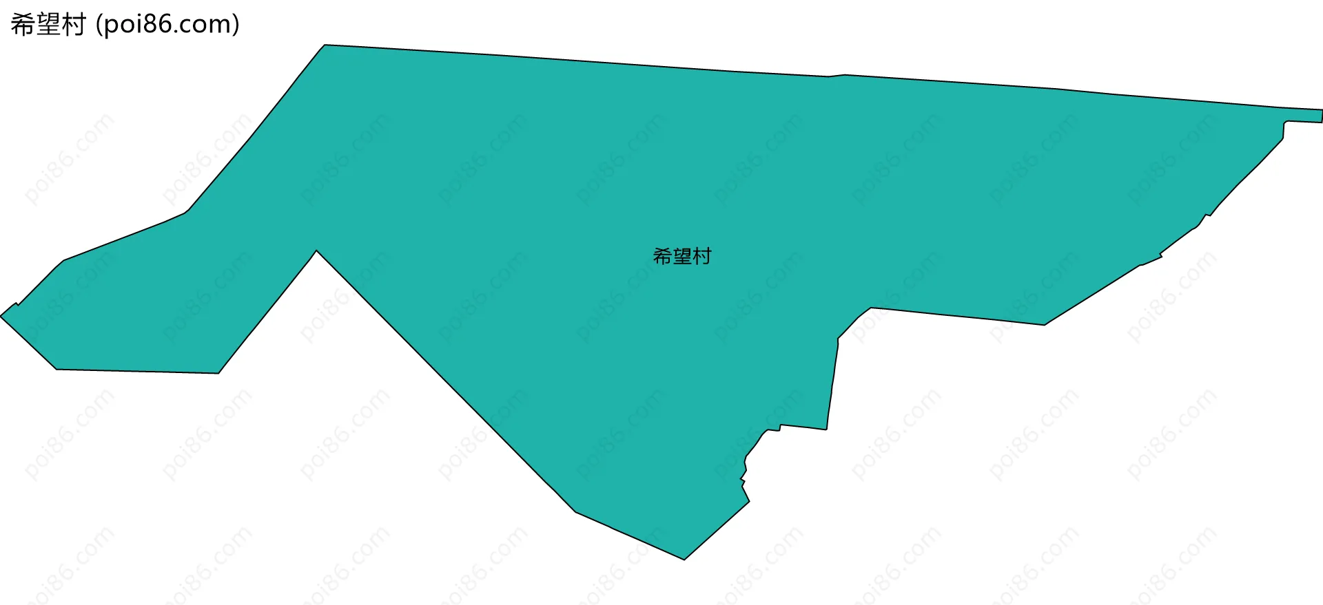 希望村边界地图