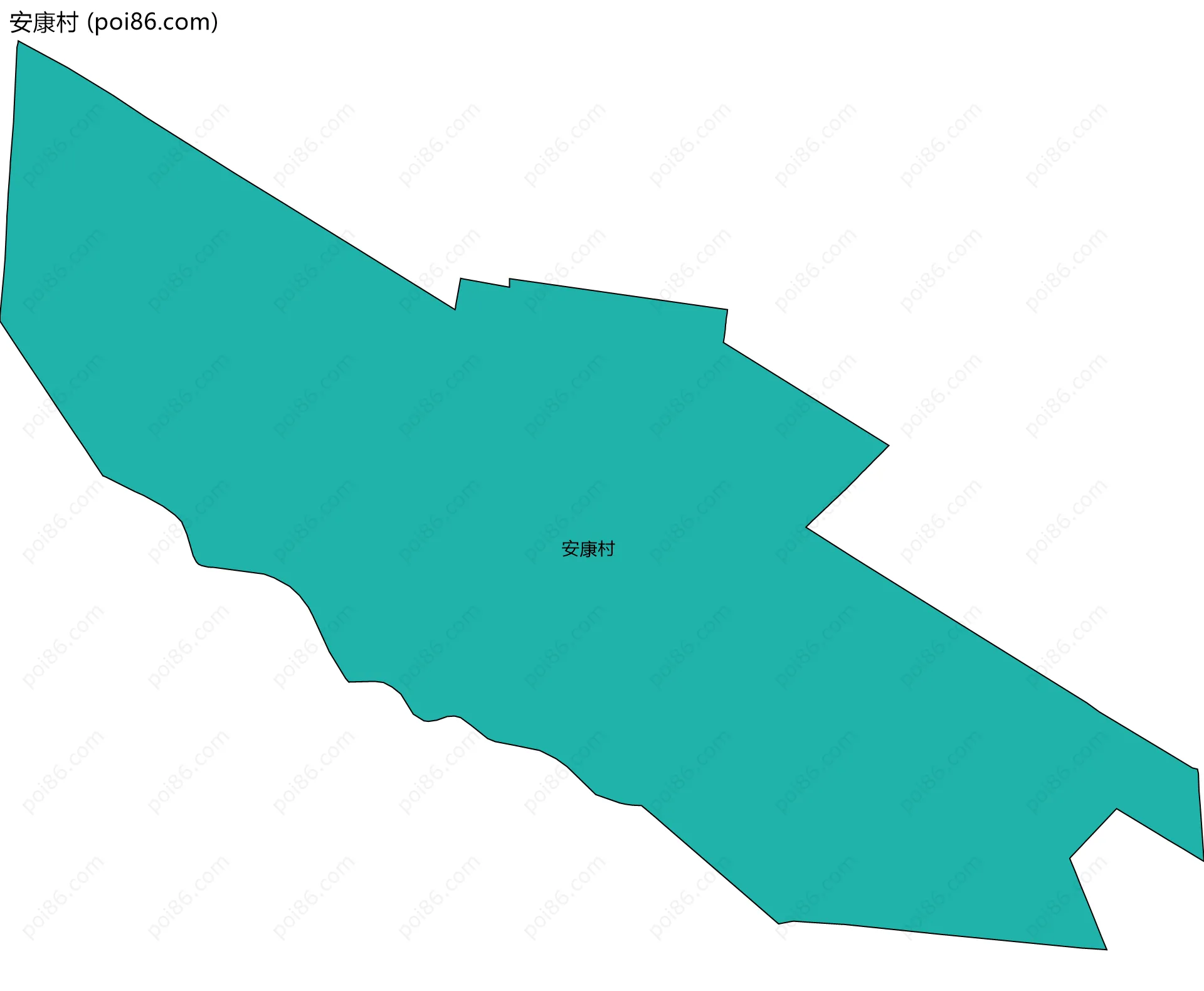 安康村边界地图