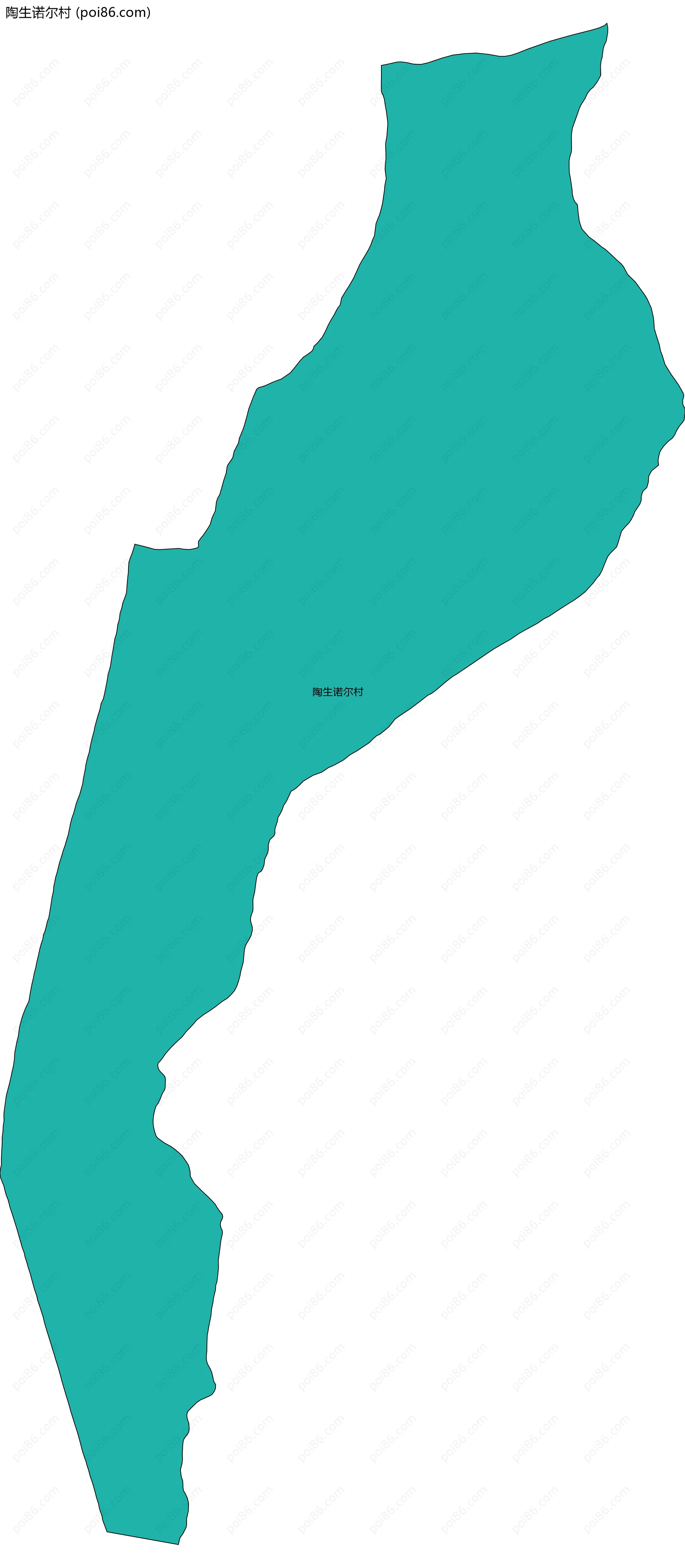 陶生诺尔村边界地图