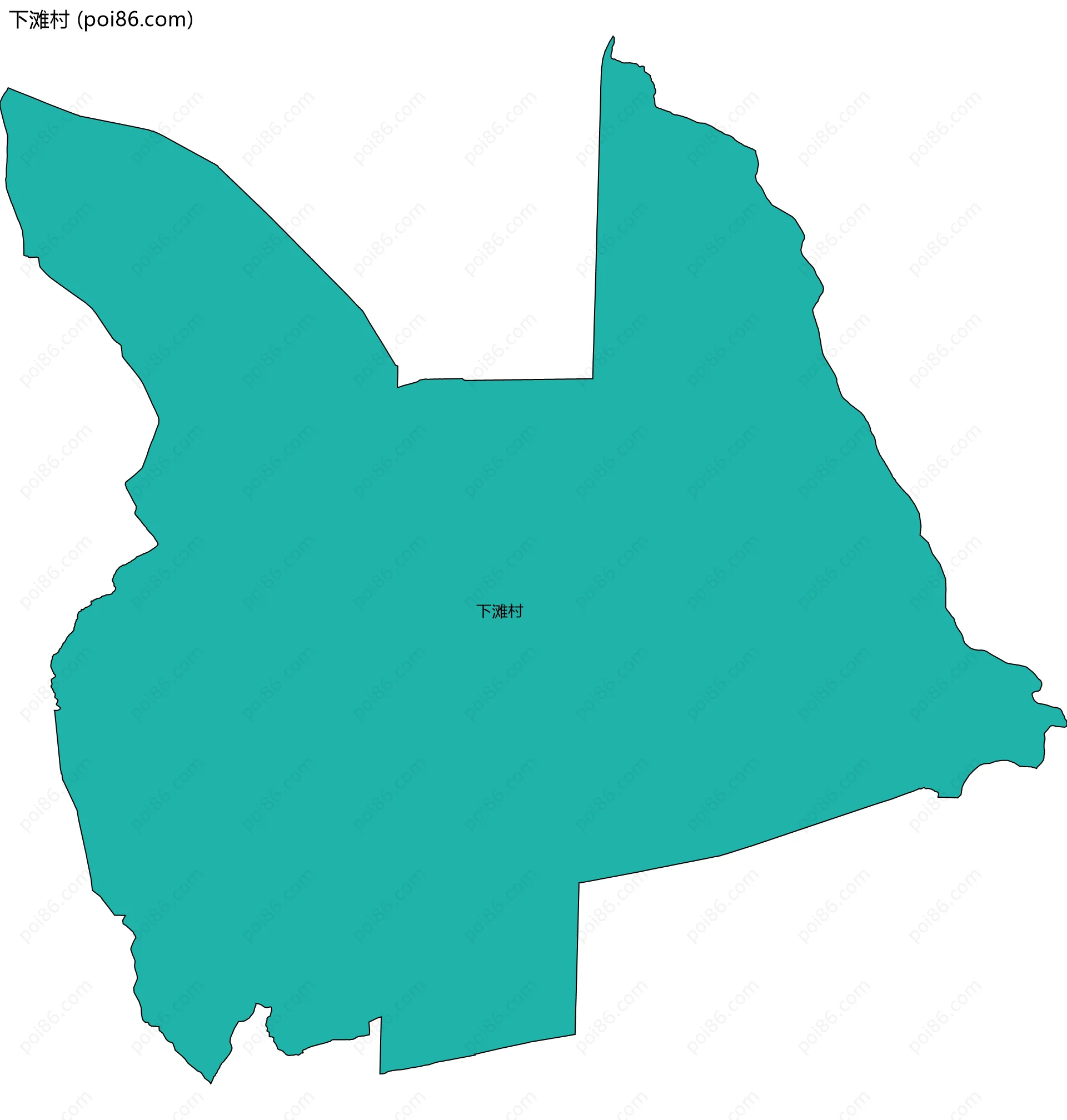 下滩村边界地图