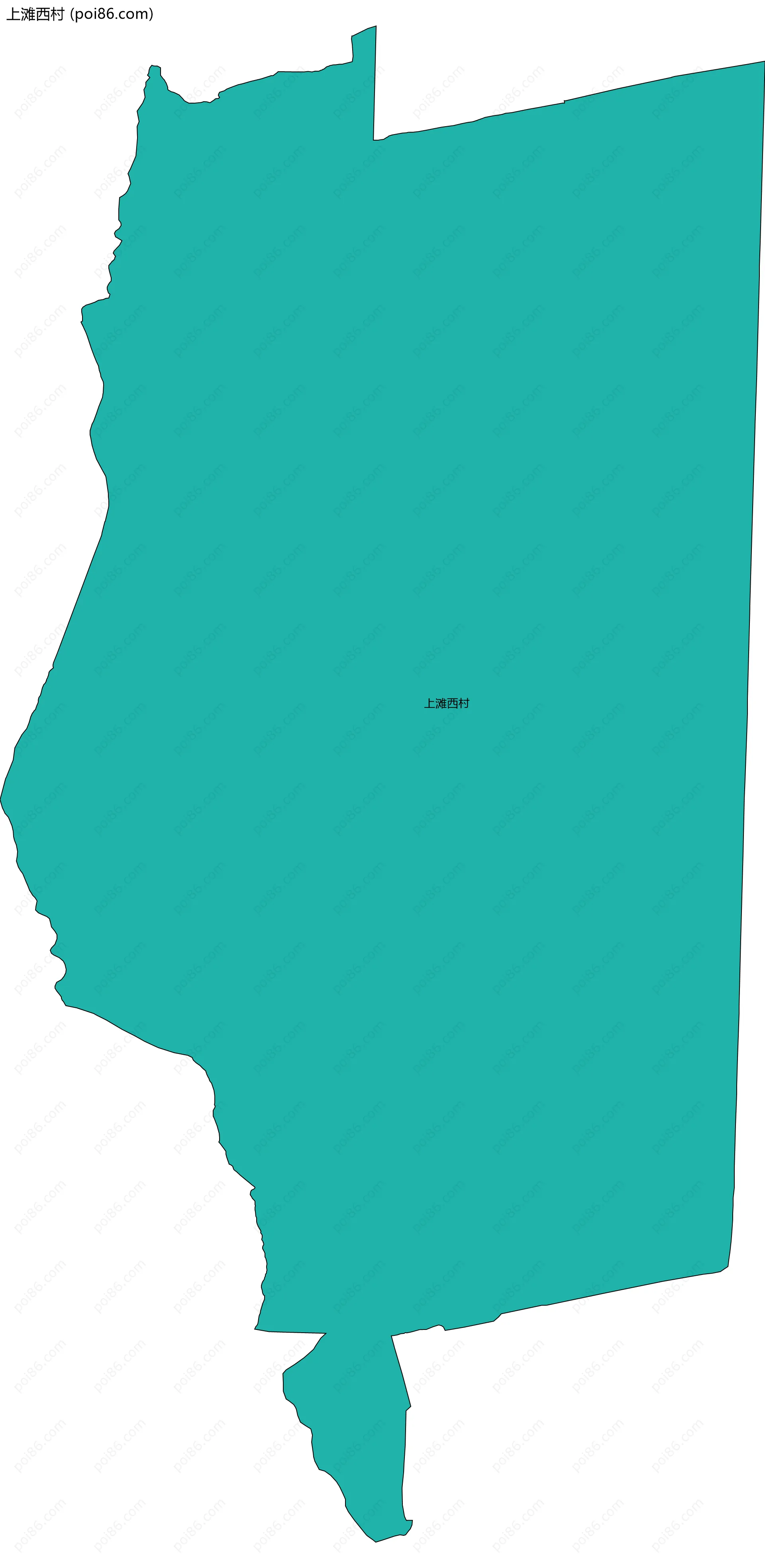 上滩西村边界地图