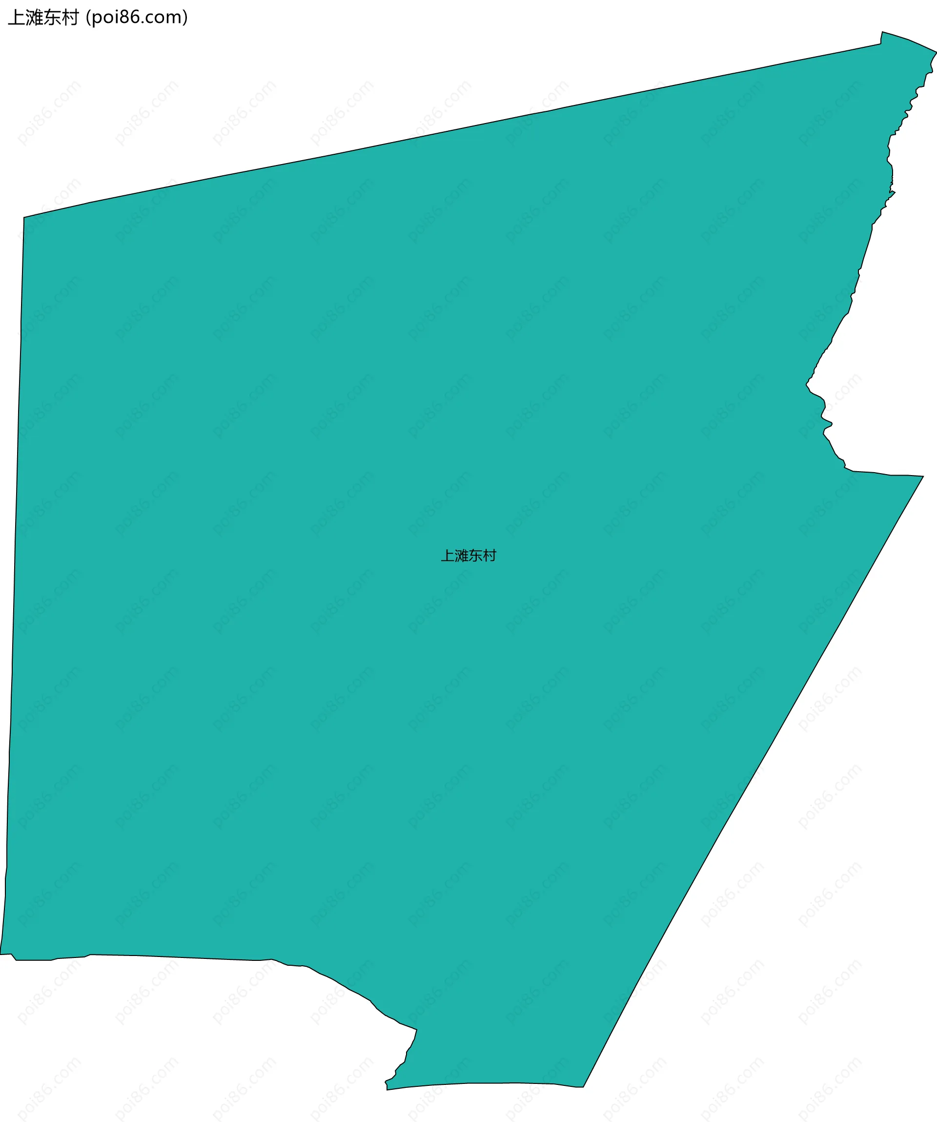 上滩东村边界地图