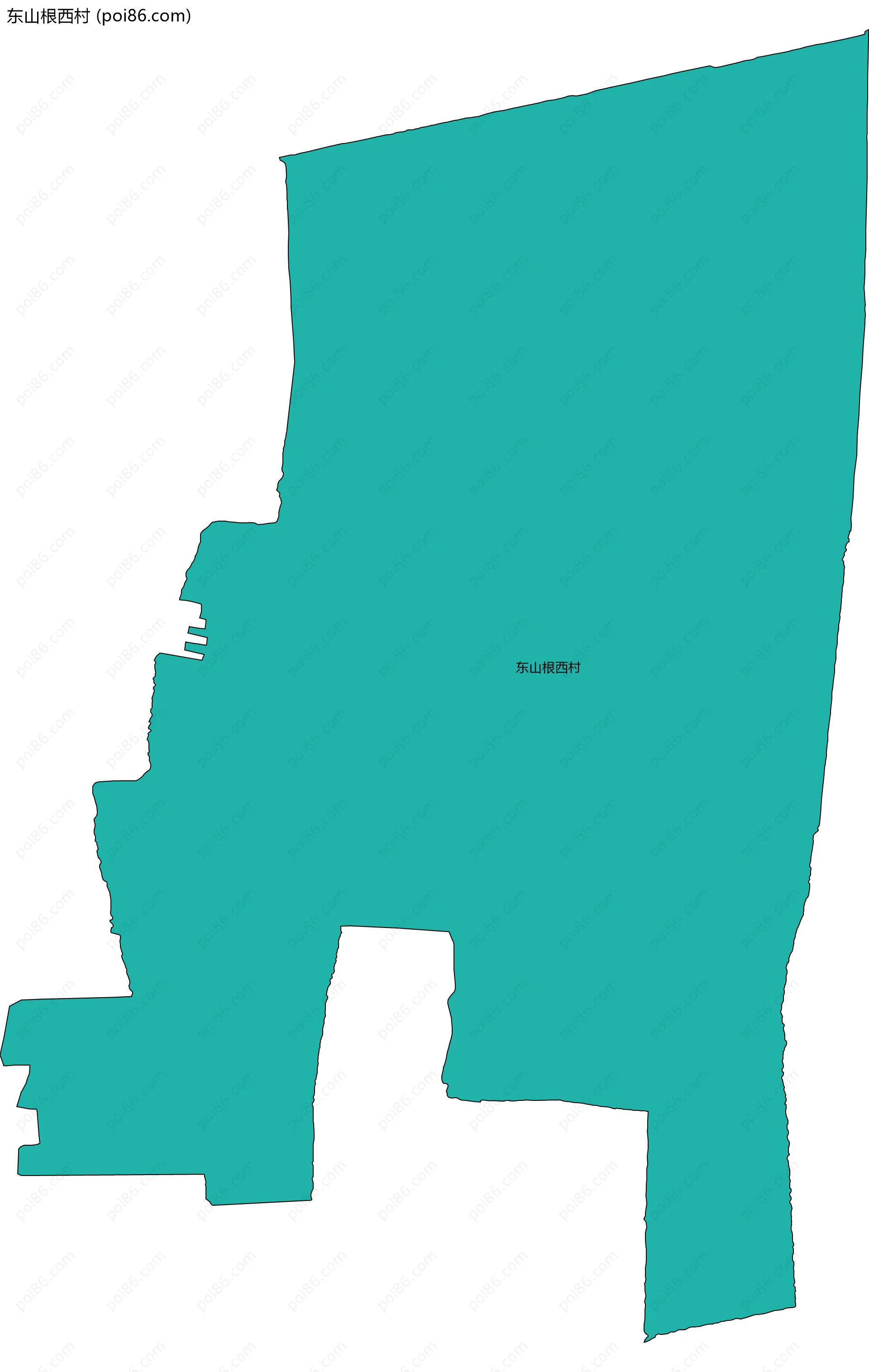 东山根西村边界地图