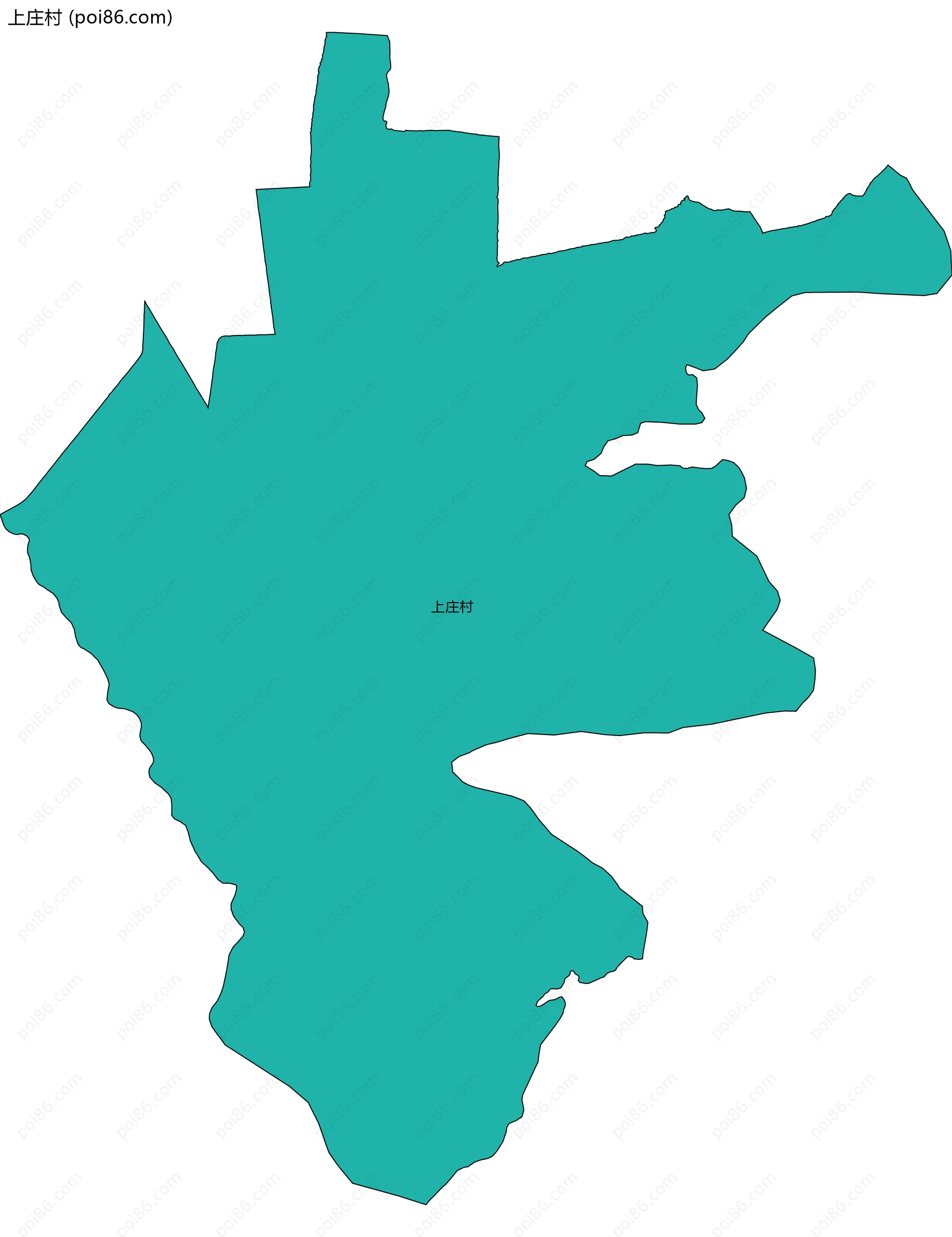 上庄村边界地图