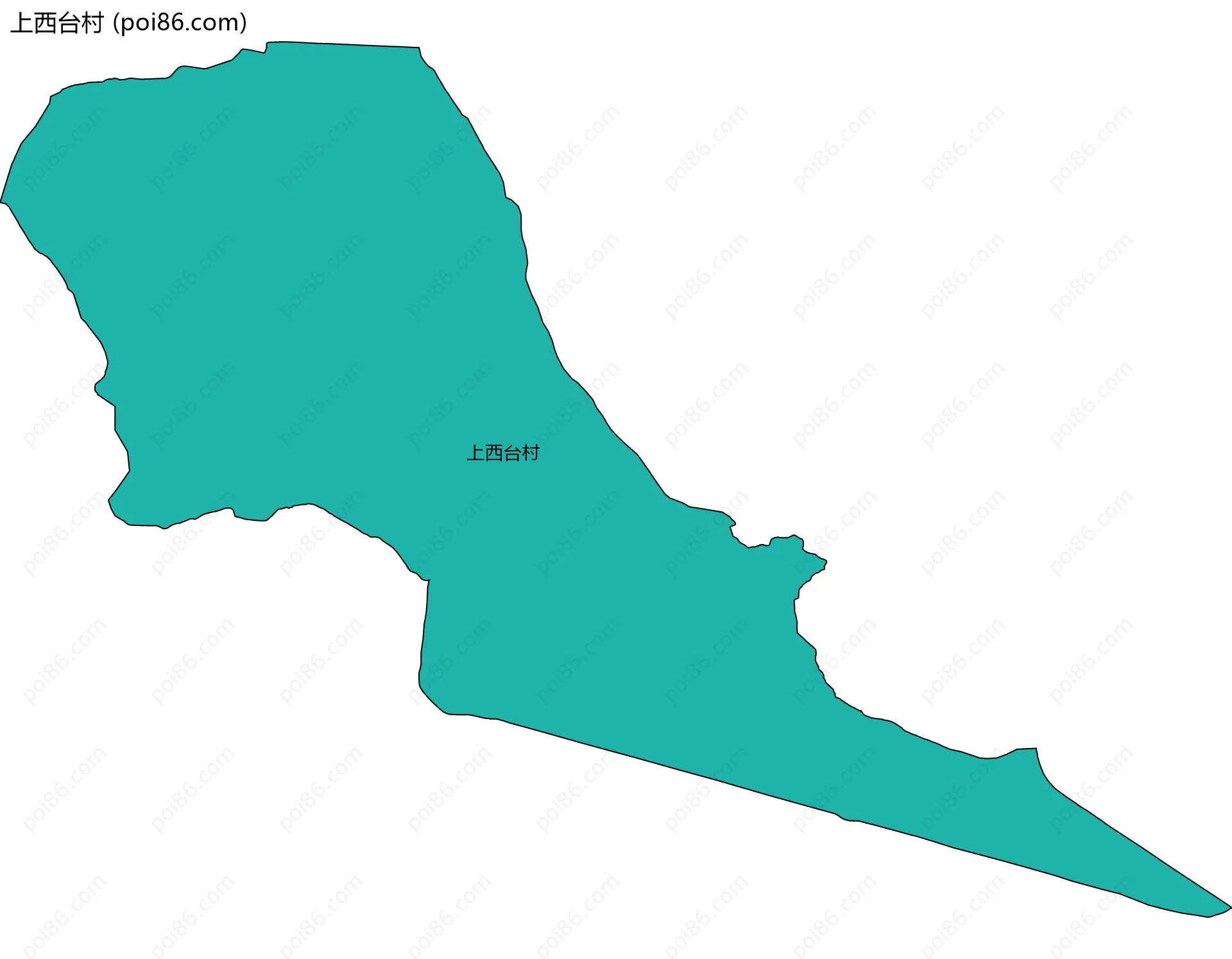 上西台村边界地图
