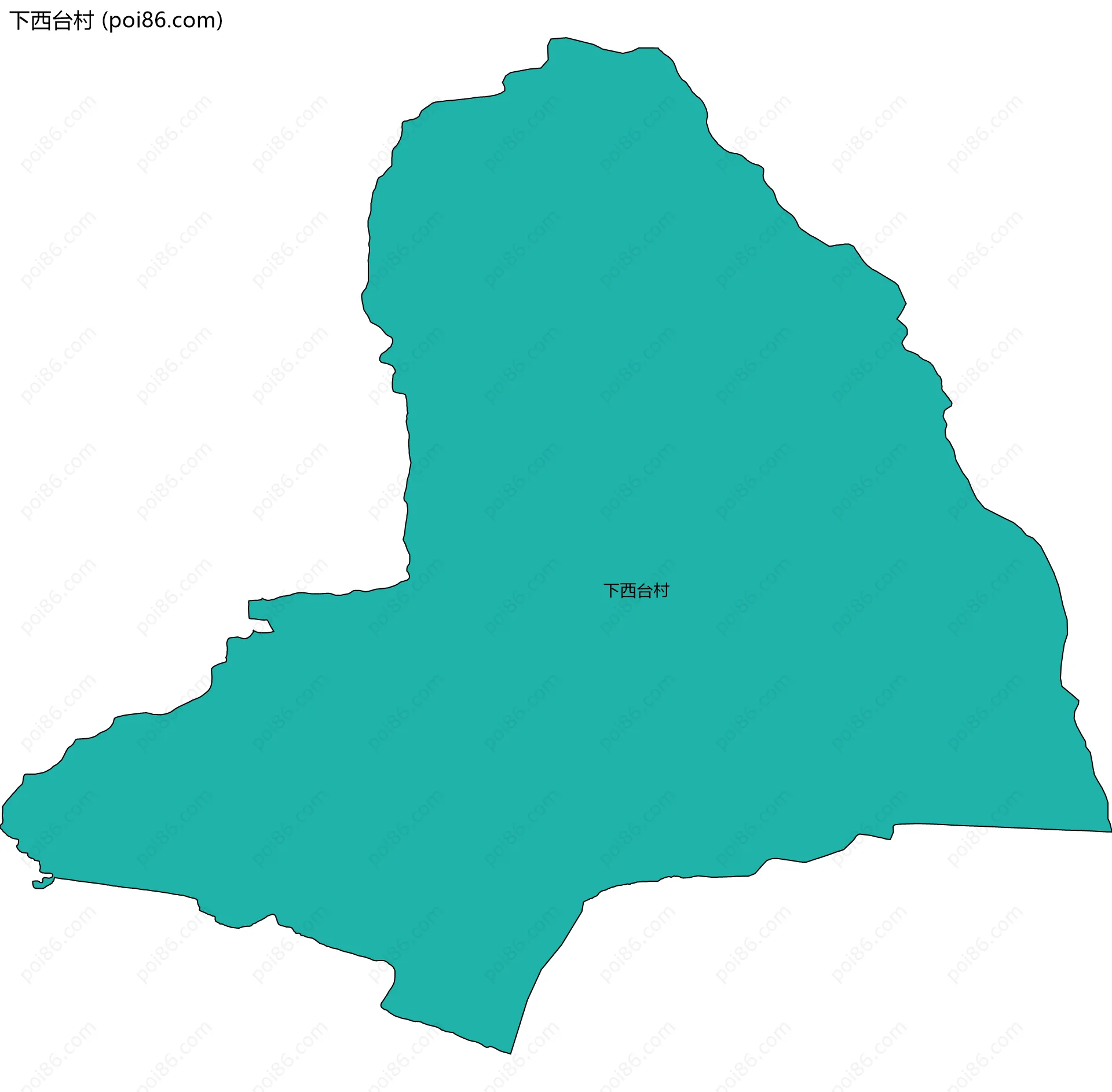 下西台村边界地图
