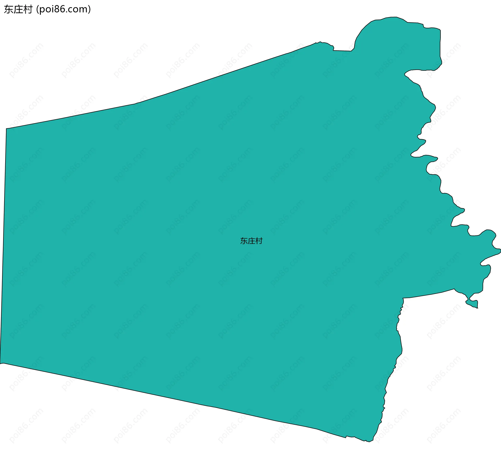 东庄村边界地图