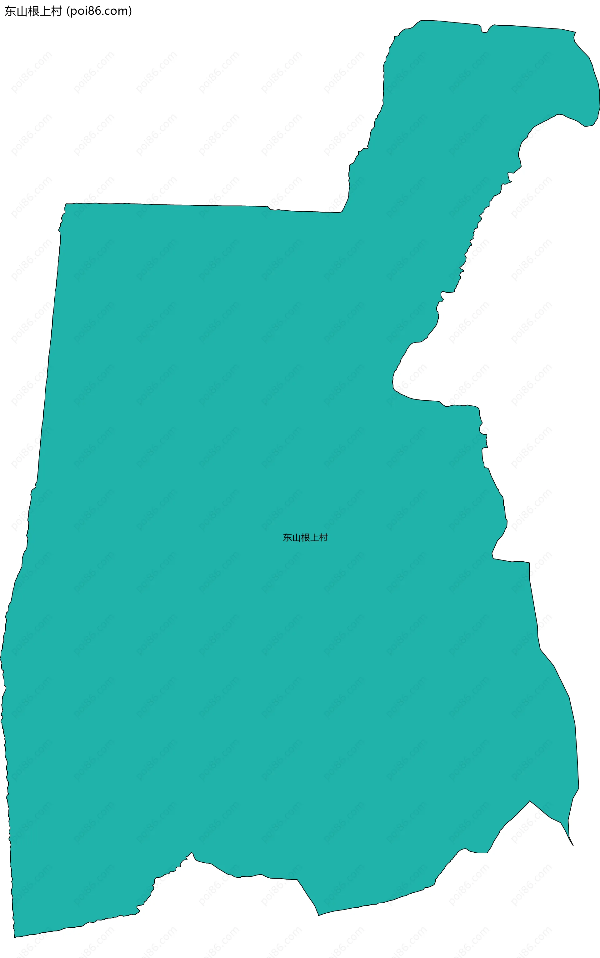 东山根上村边界地图