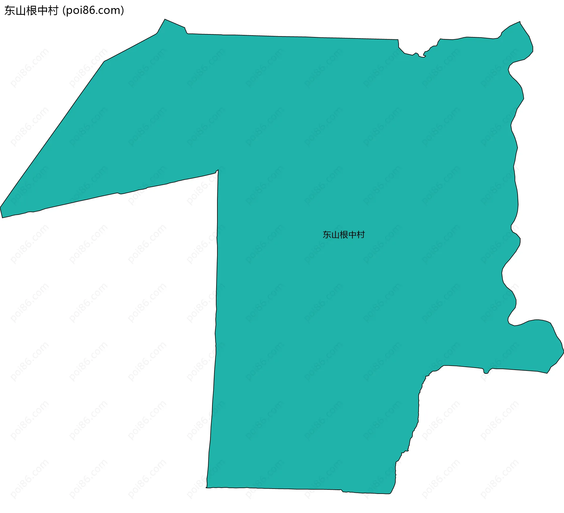 东山根中村边界地图