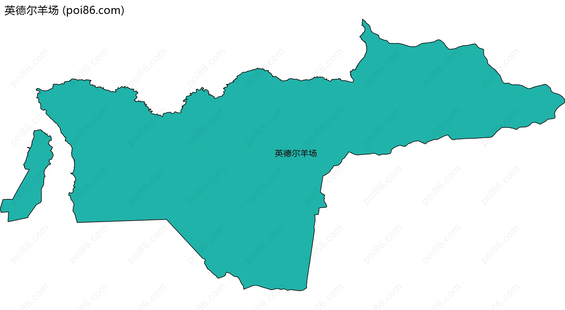 英德尔羊场边界地图