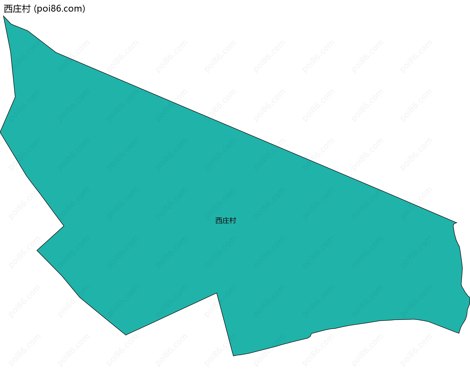 西庄村边界地图