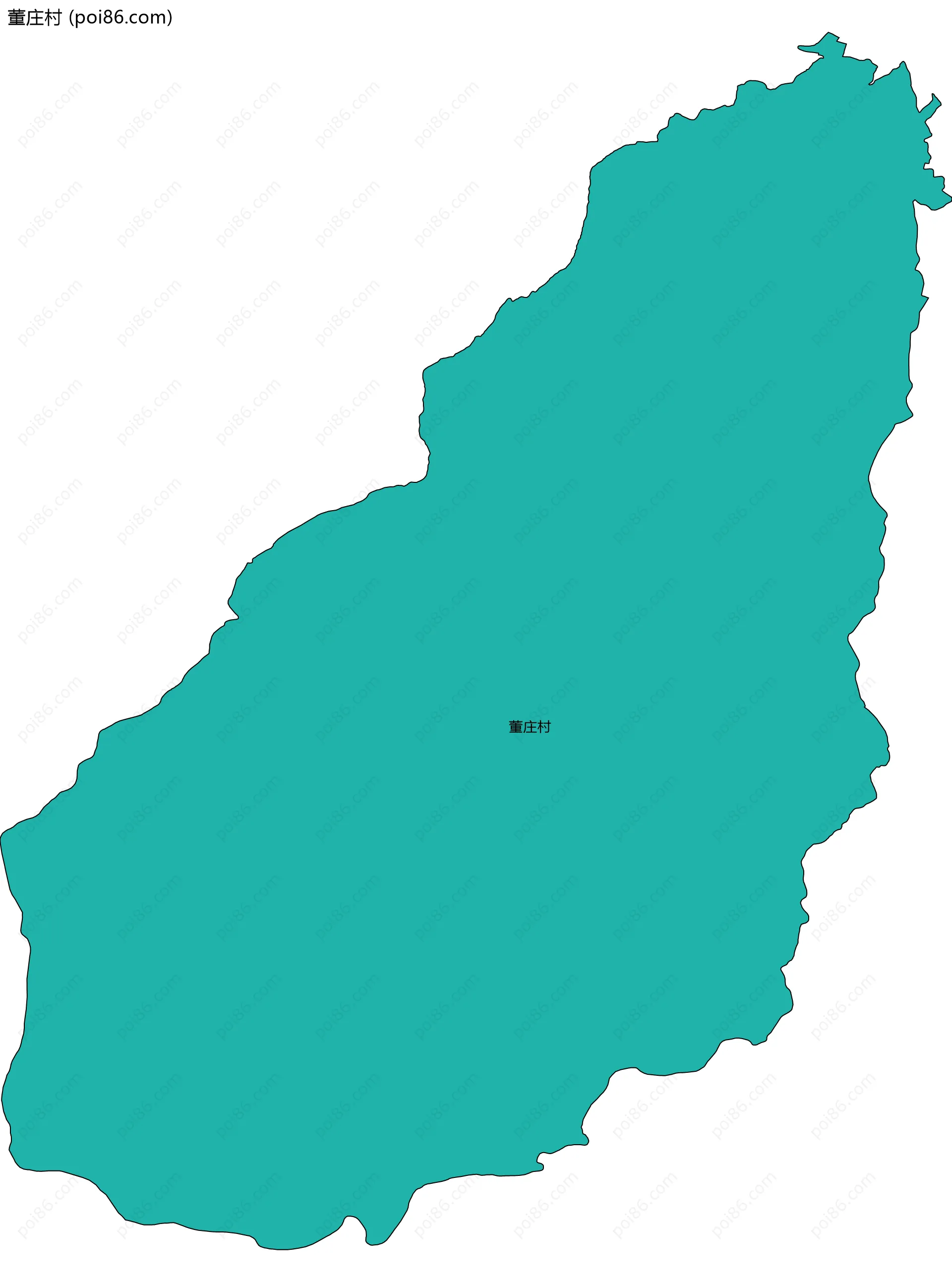 董庄村边界地图