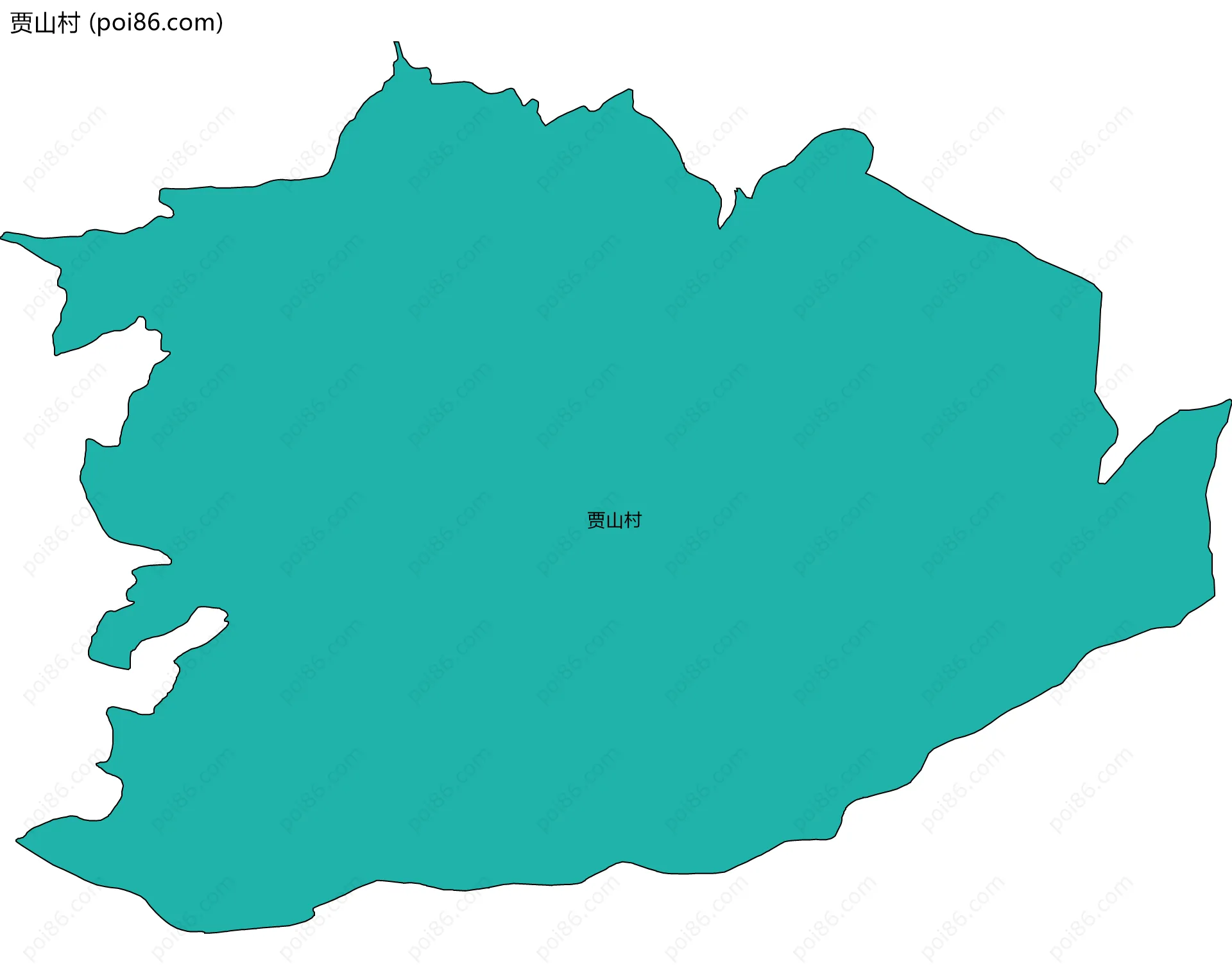 贾山村边界地图
