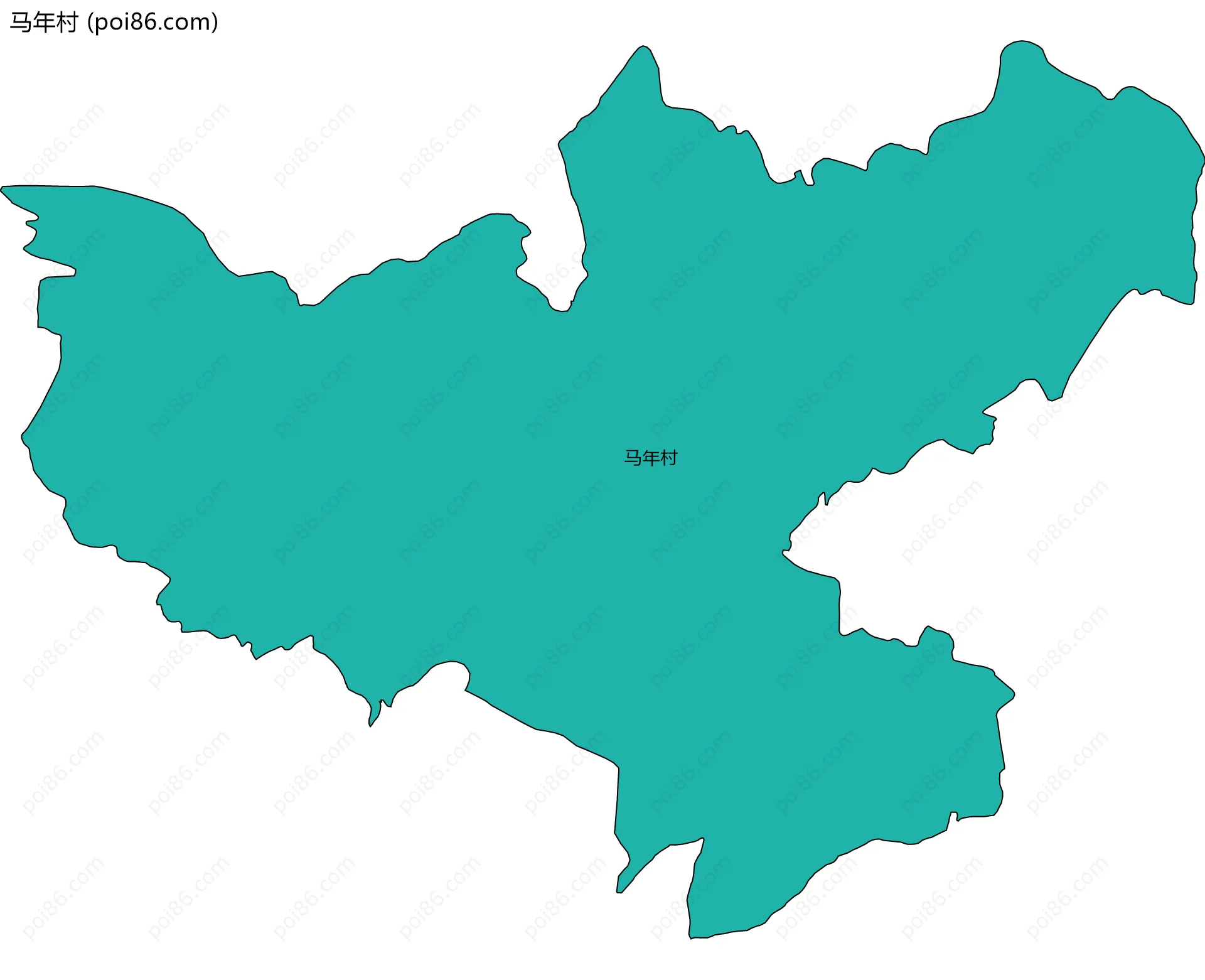 马年村边界地图