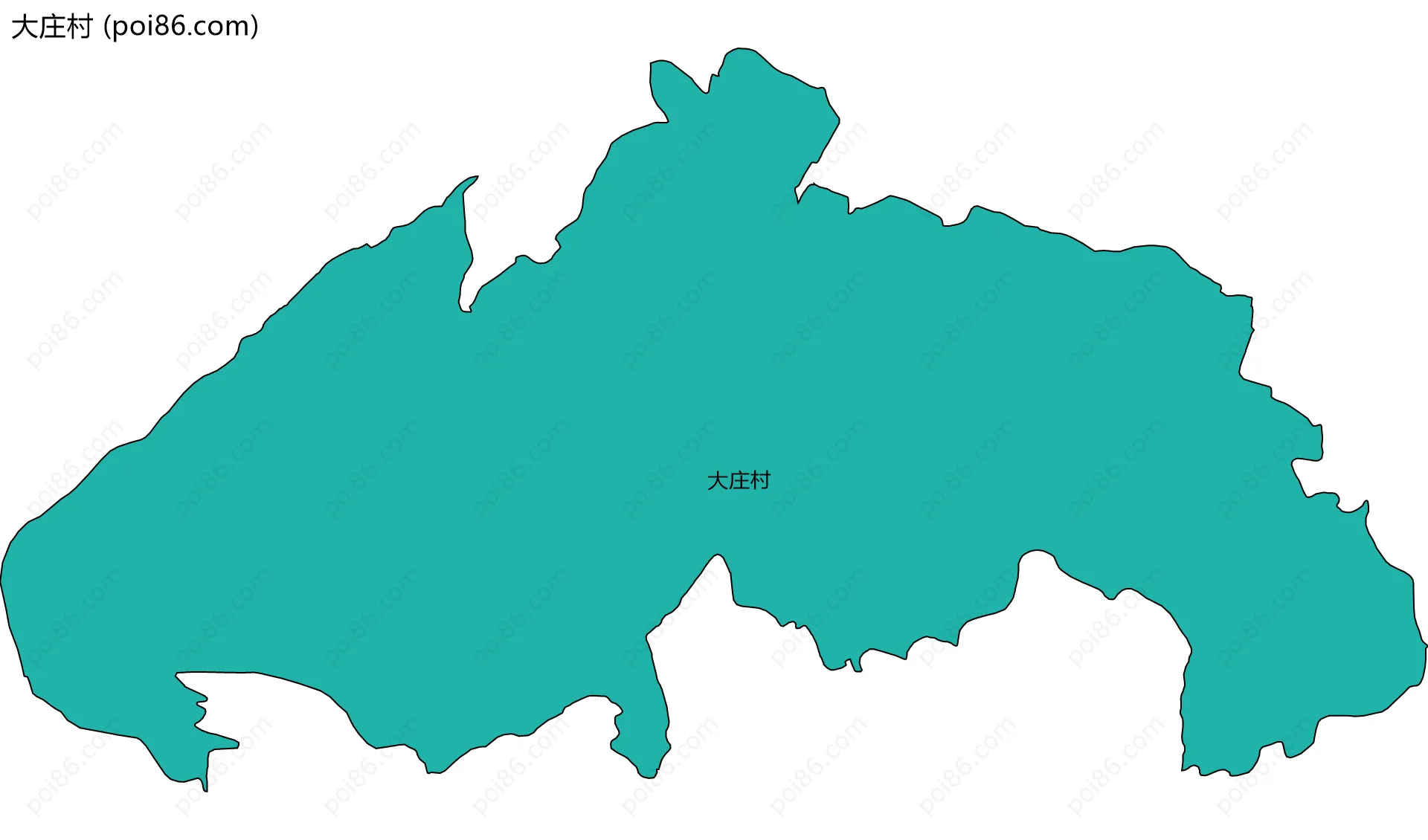 大庄村边界地图