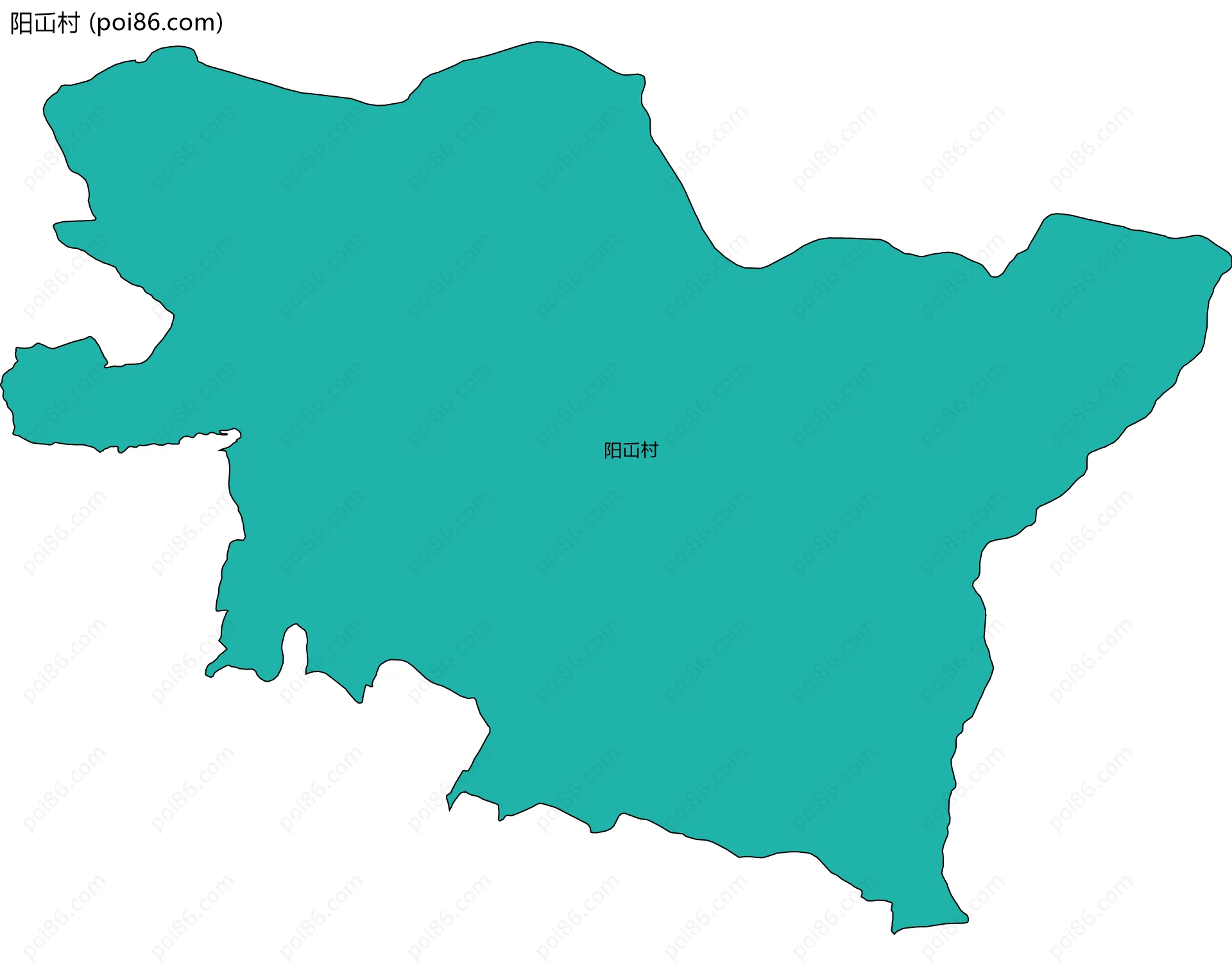 阳屲村边界地图
