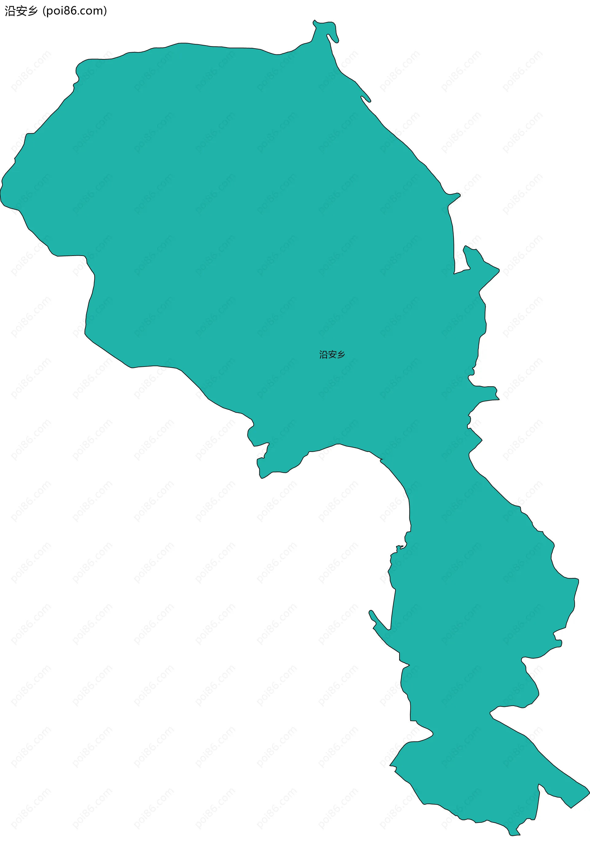 沿安乡边界地图