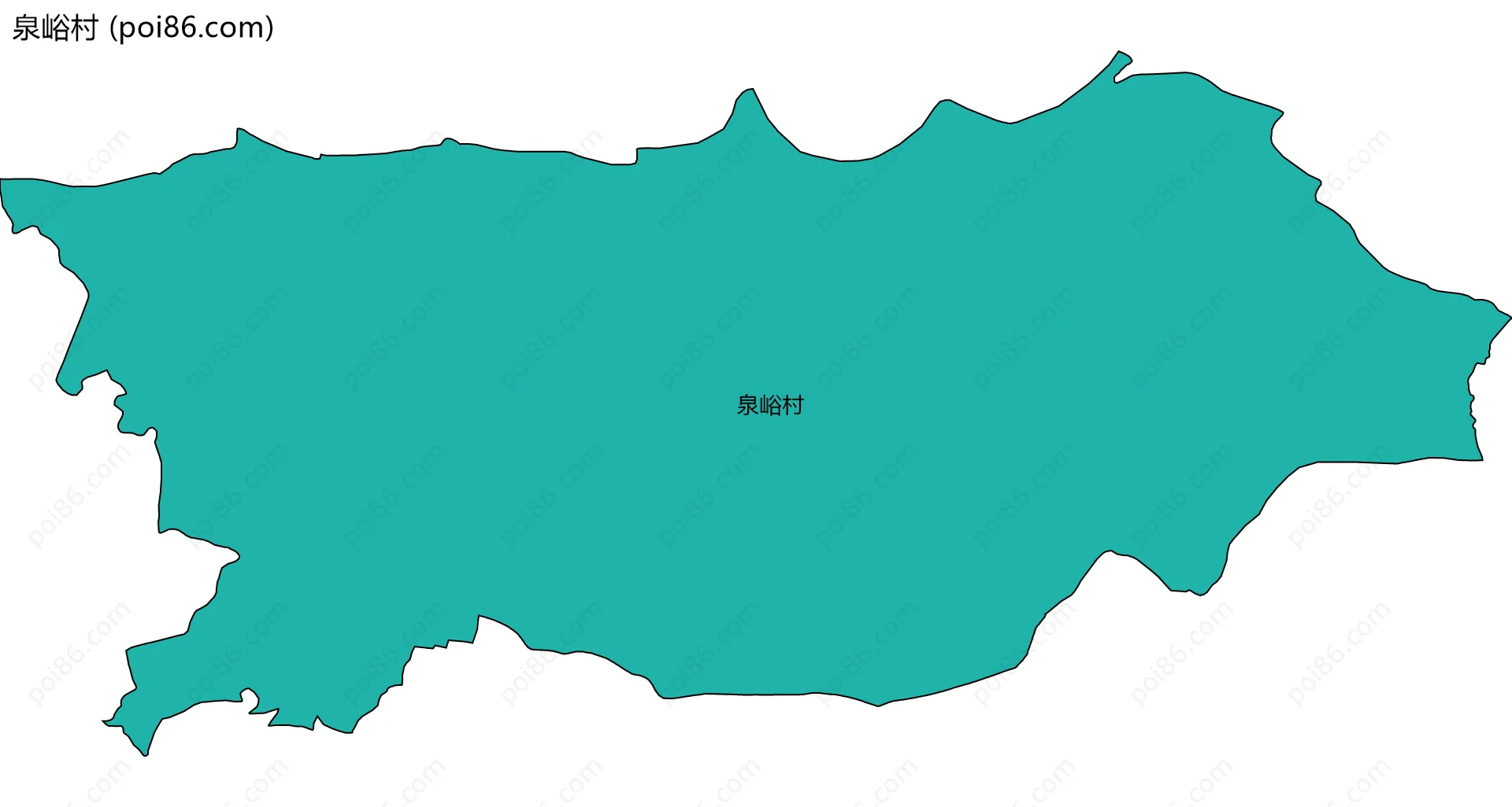 泉峪村边界地图