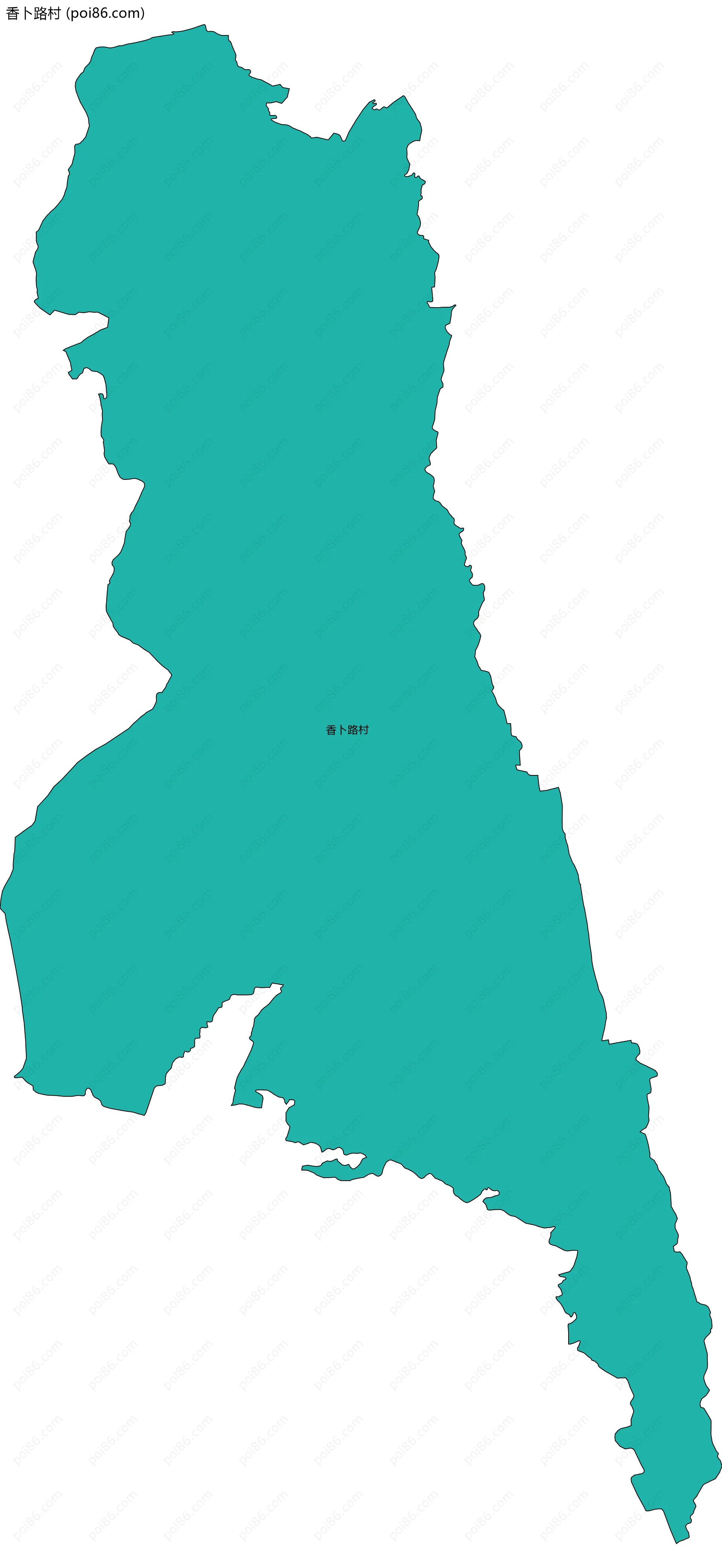 香卜路村边界地图