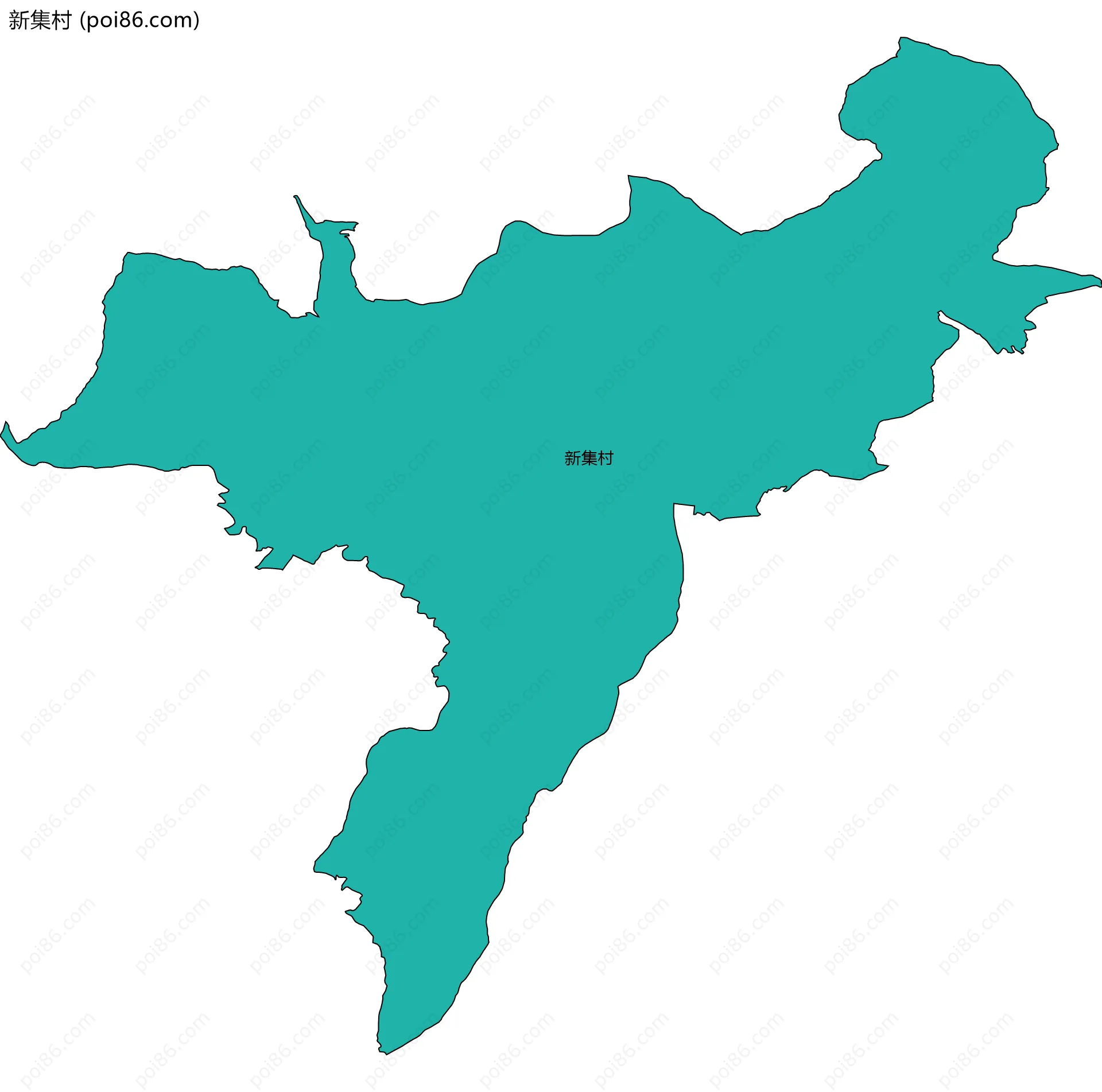 新集村边界地图